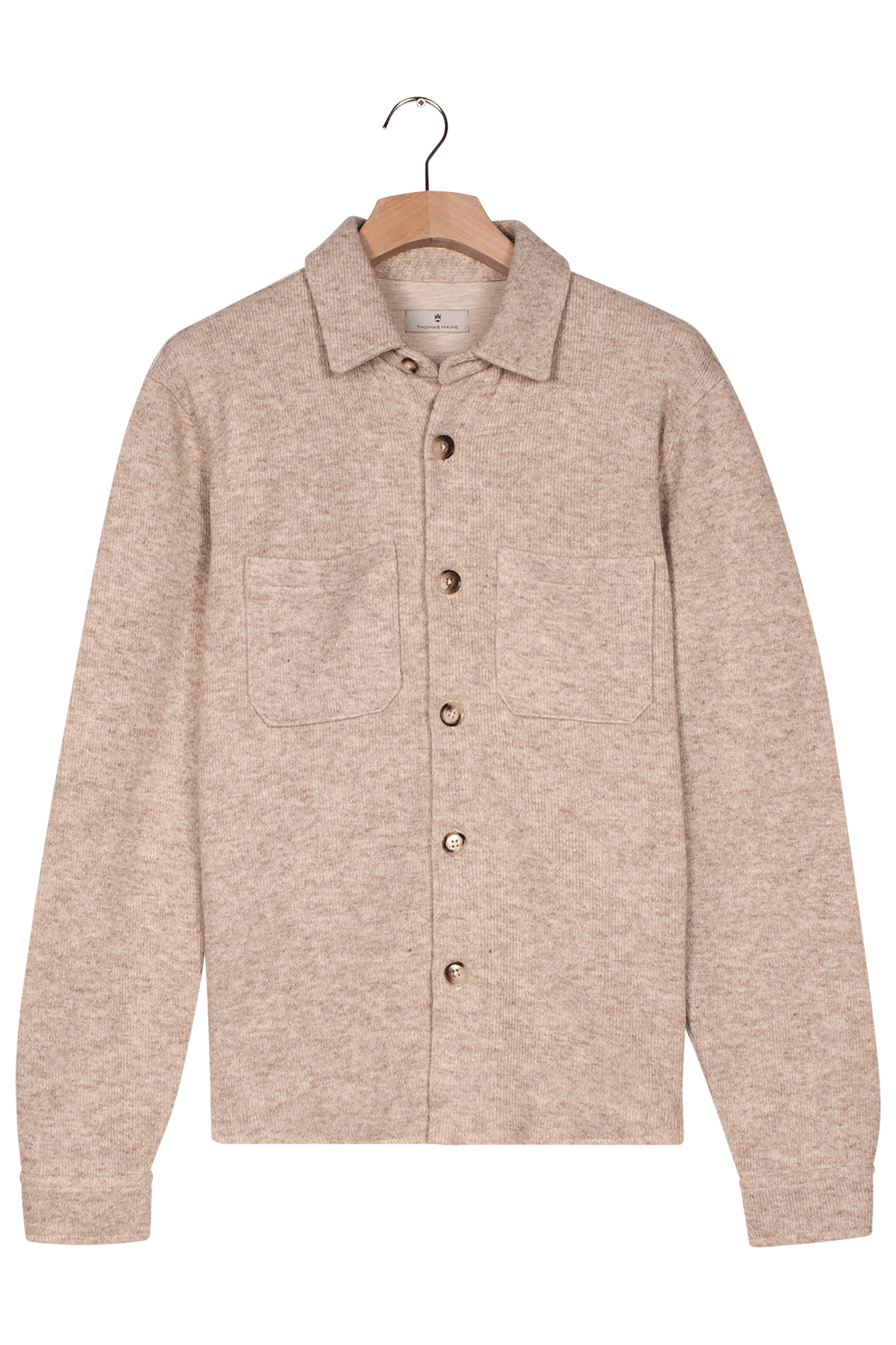 Wolmix overshirt - Brown