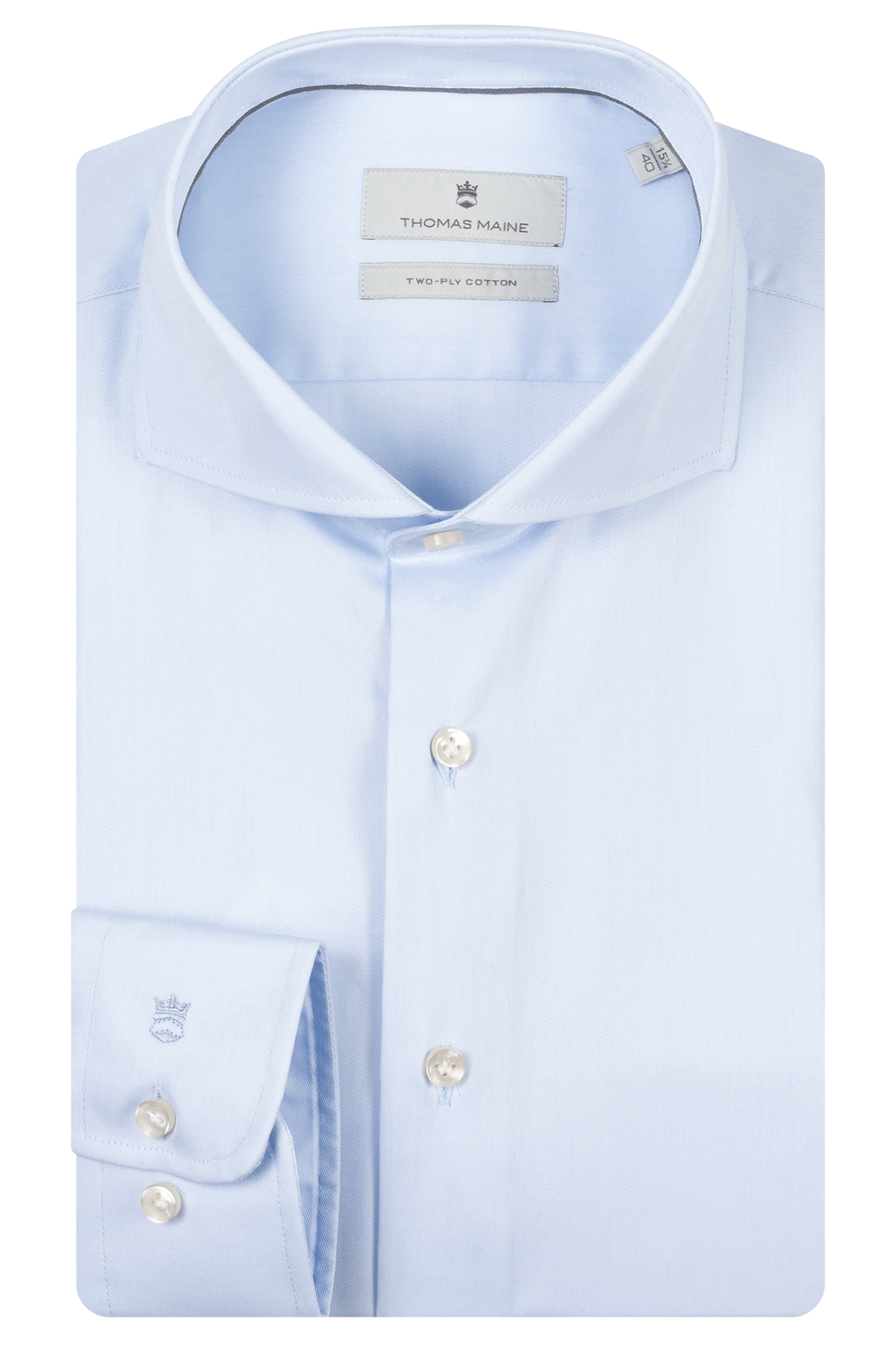 Two-ply katoenen overhemd - Light Blue