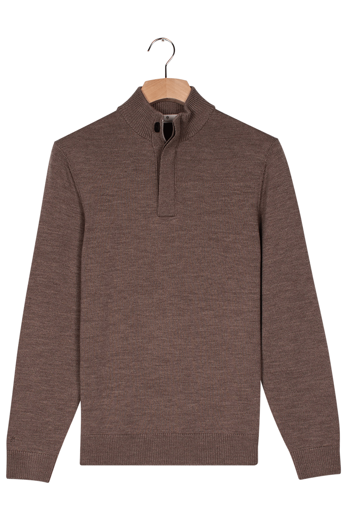 Merinowollen trui - Brown