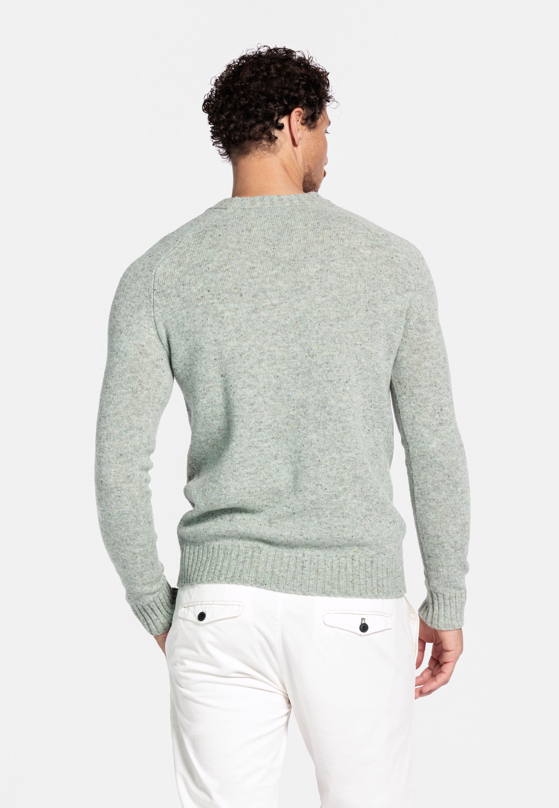 Merinowollen pullover - Green