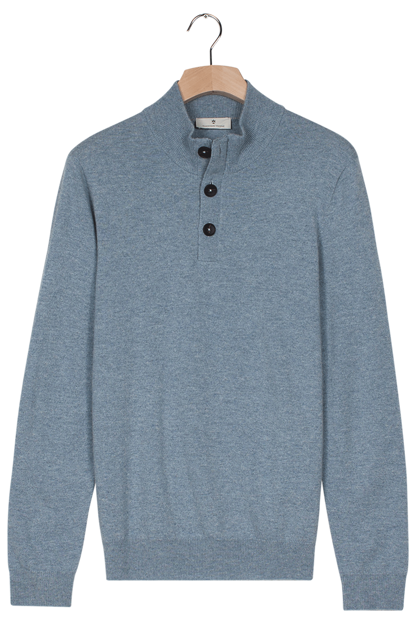 Merino-cashmere trui -  Blue