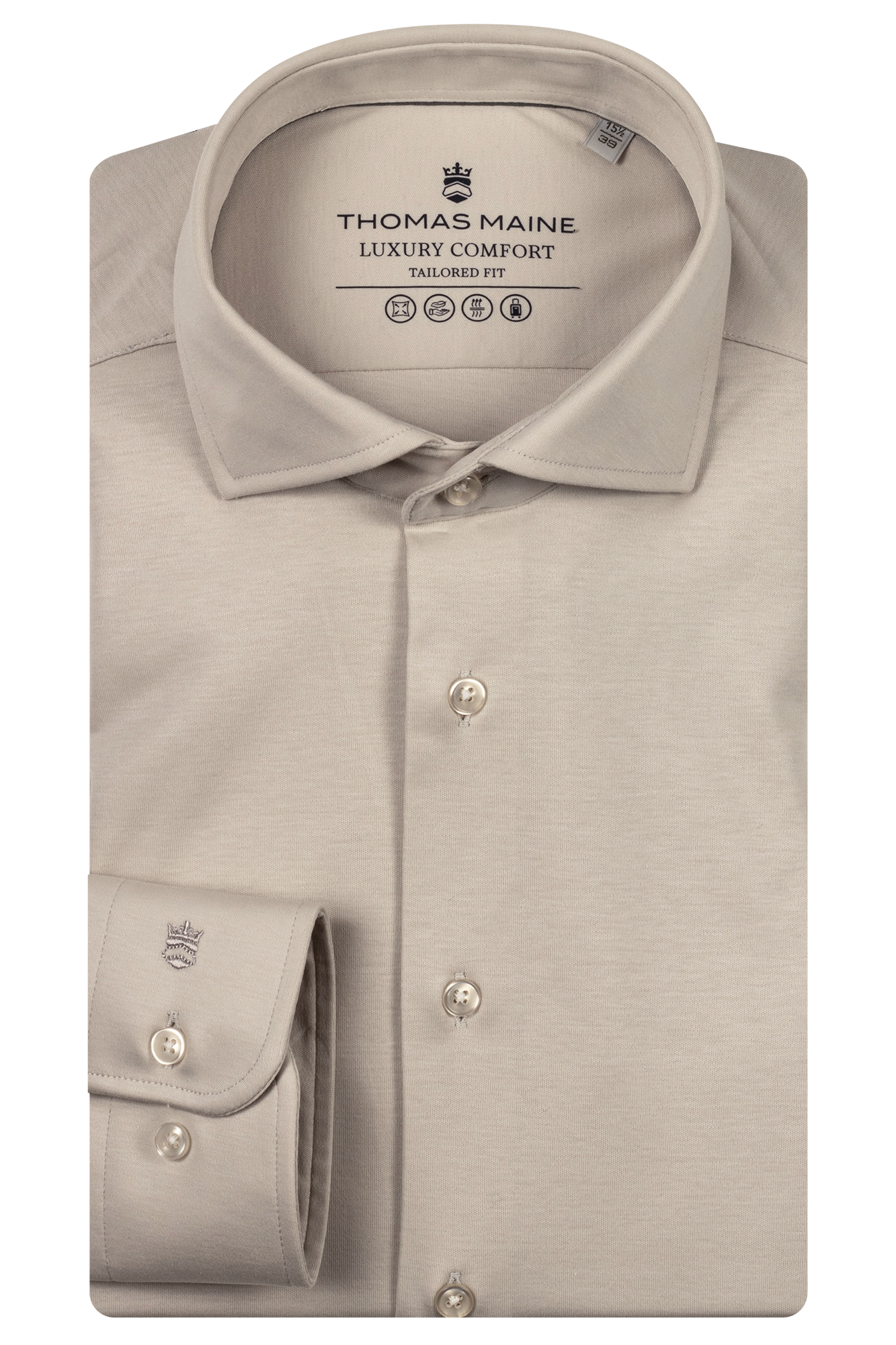 Liquid Cotton Overhemd - Beige