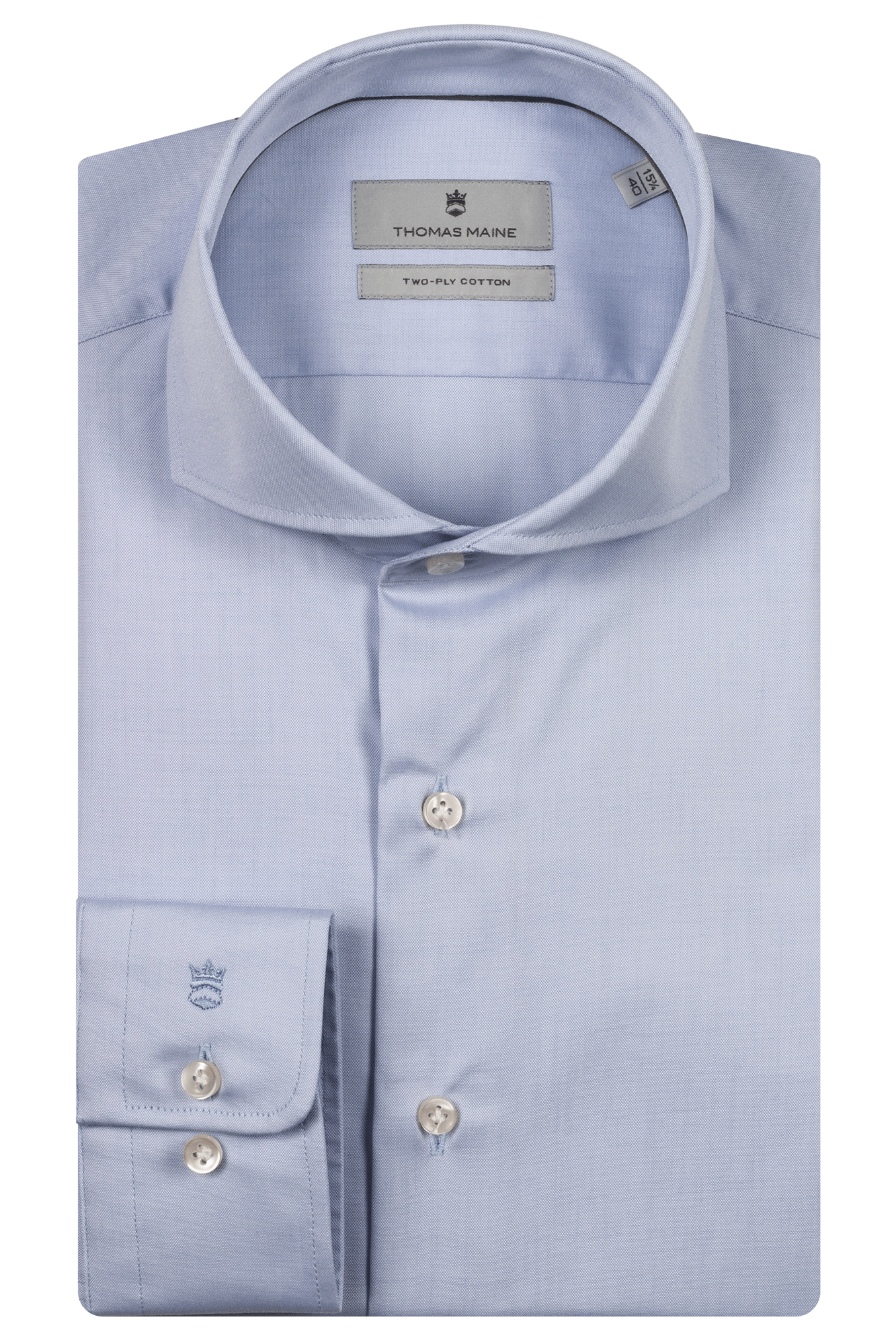 Non iron pinpoint overhemd