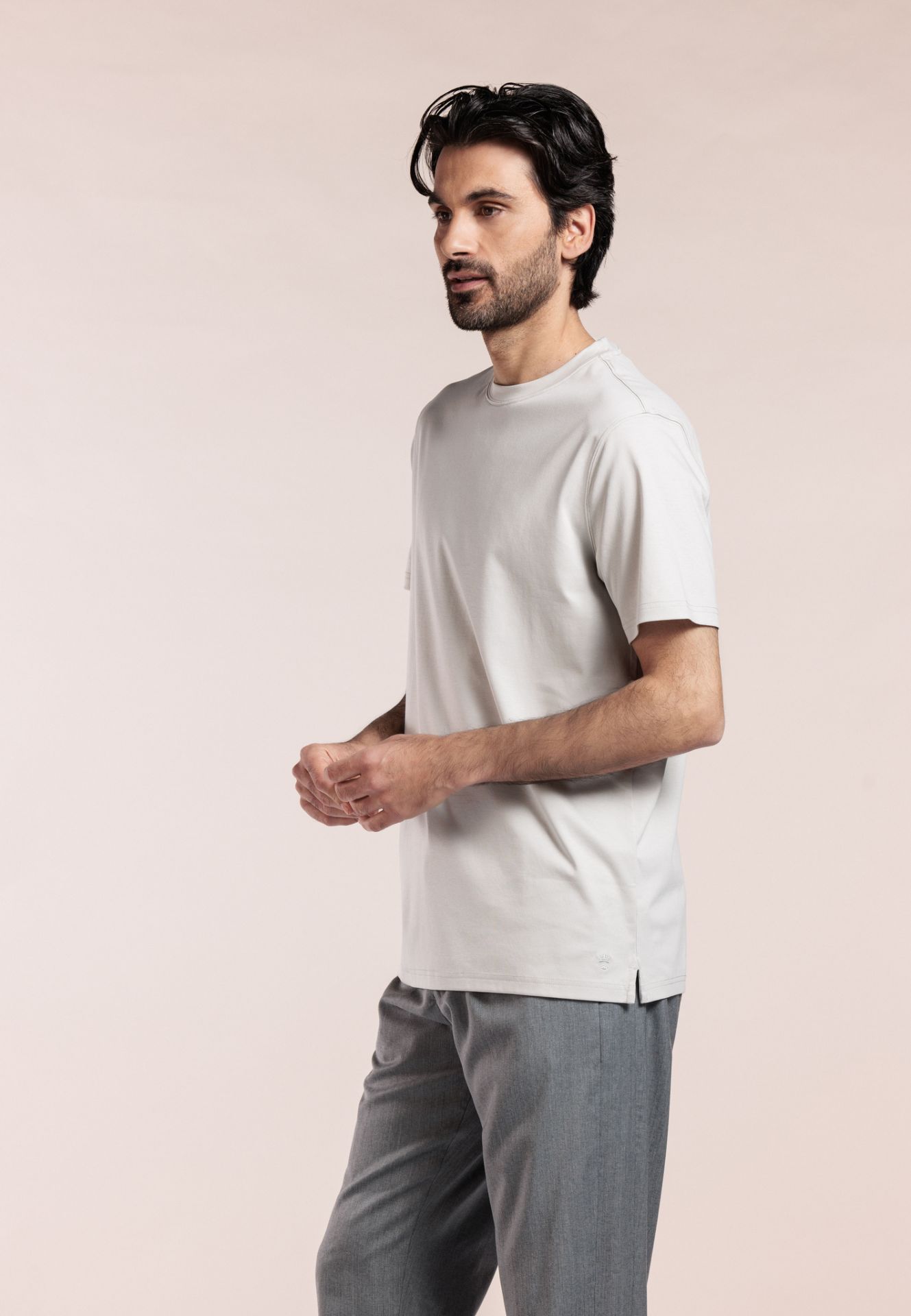 Liquid cotton T-shirt - Beige