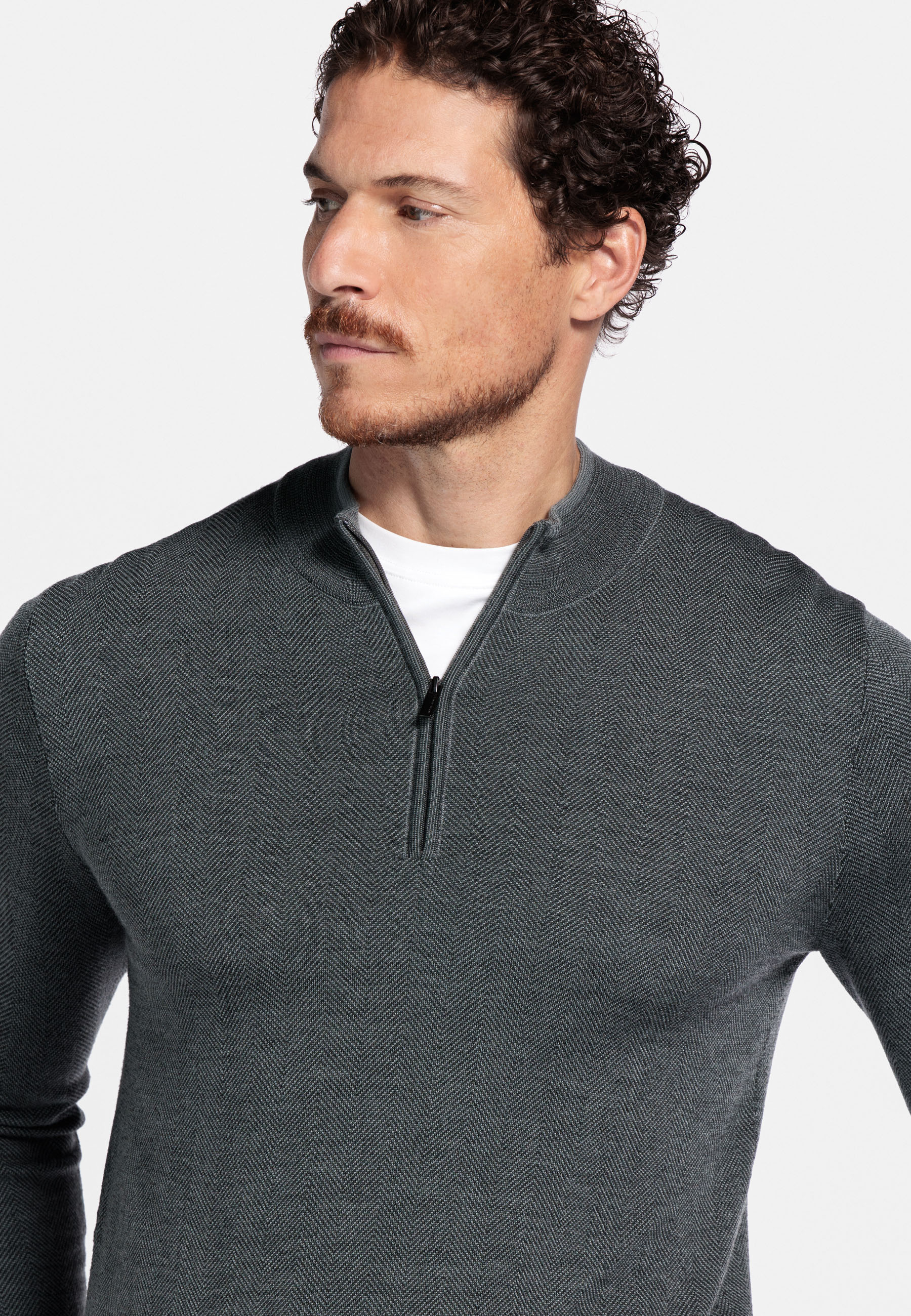 Merinowollen trui - Green