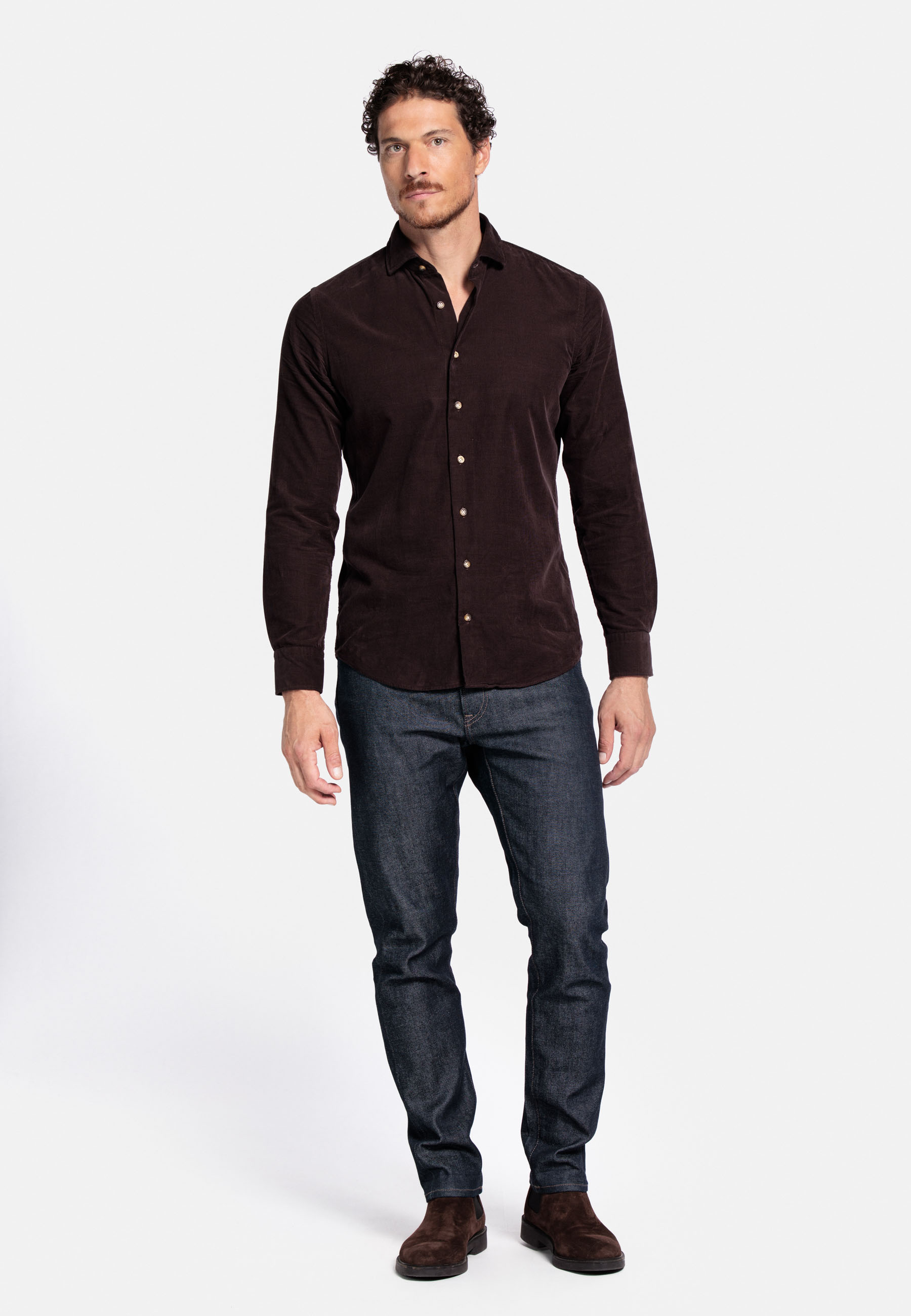Corduroy Overhemd - Brown