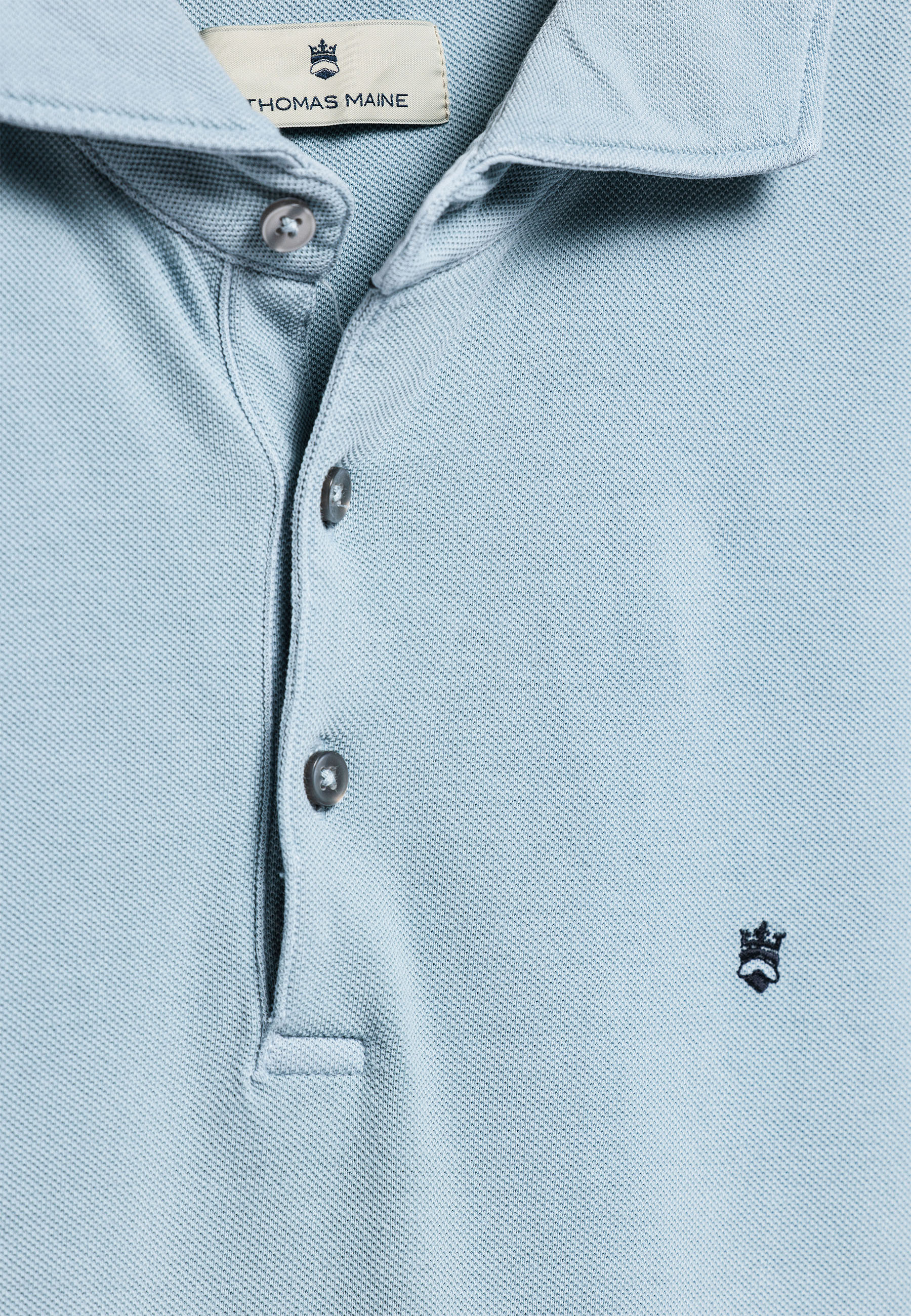 Garment-Dye katoen pique polo
