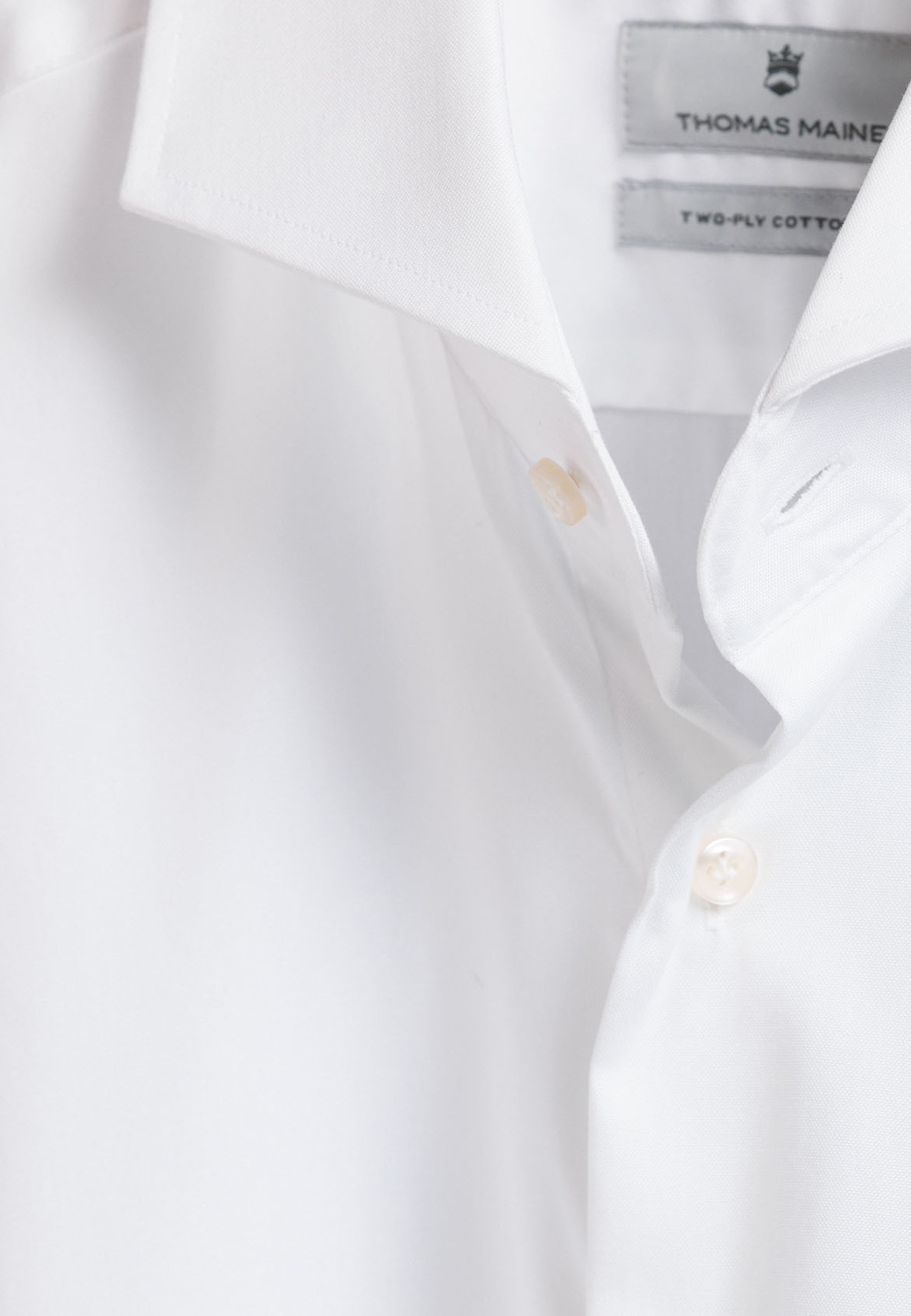 Non iron pinpoint overhemd