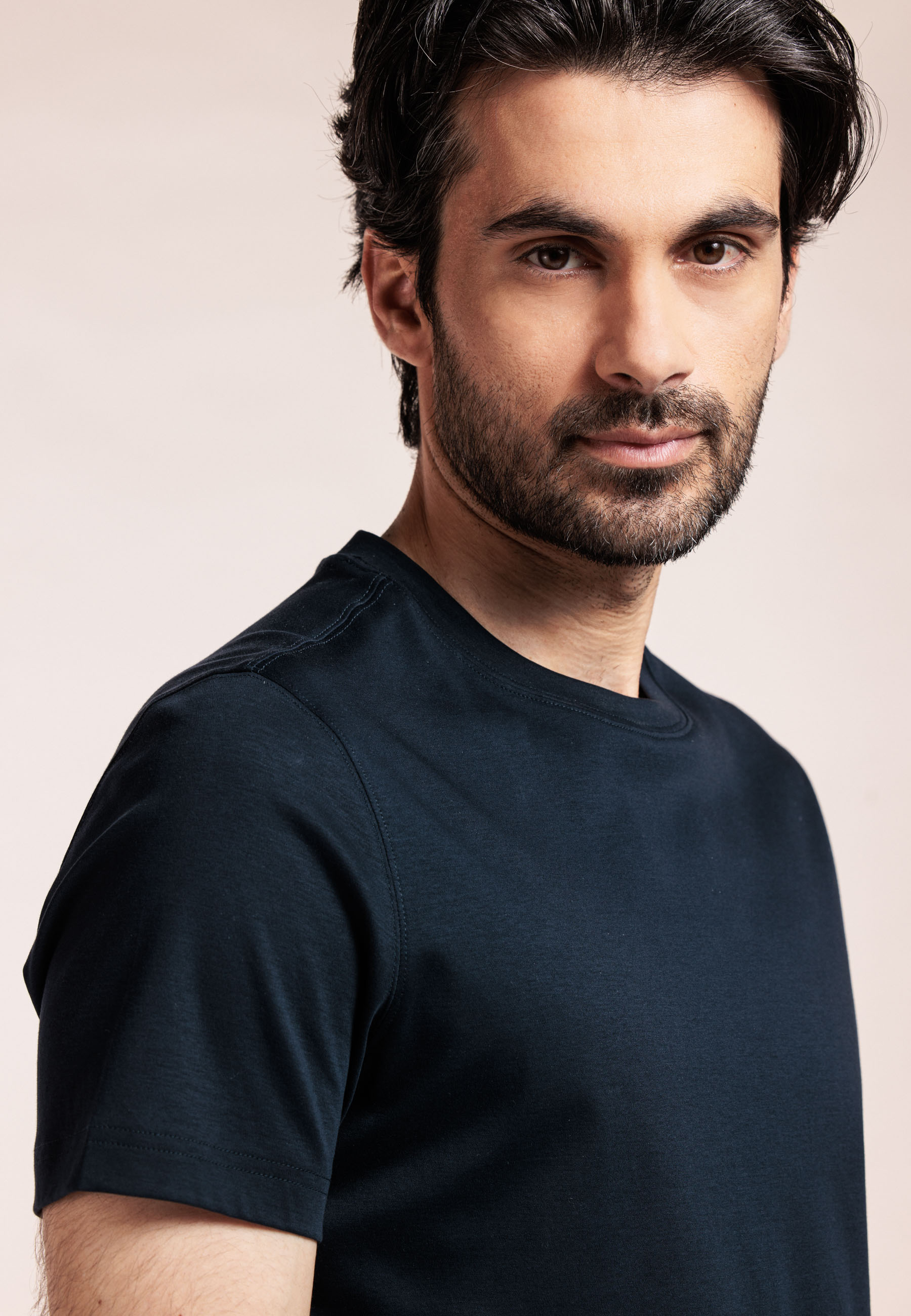 Liquid cotton T-shirt - Navy