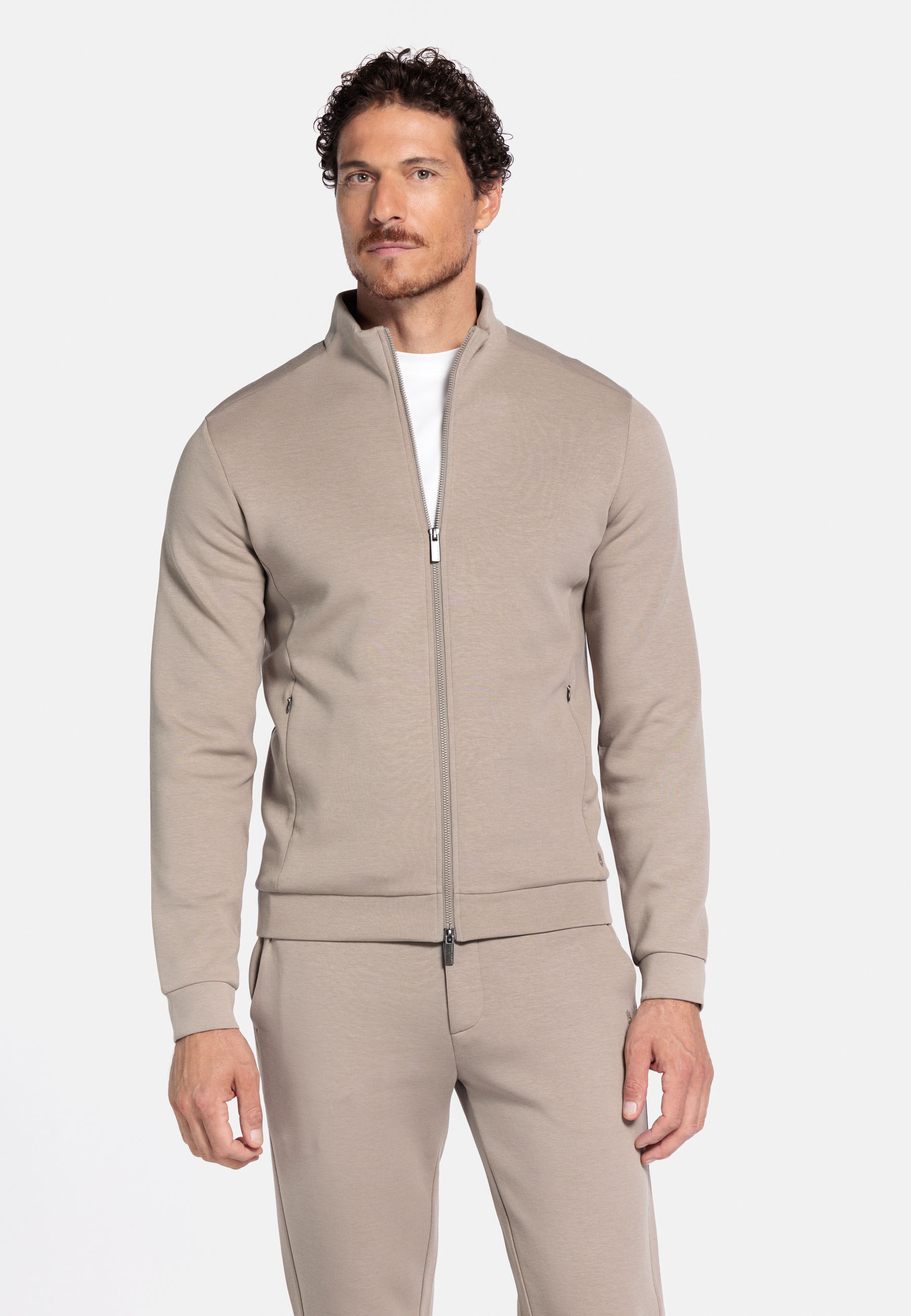 Jersey sweatvest - Beige