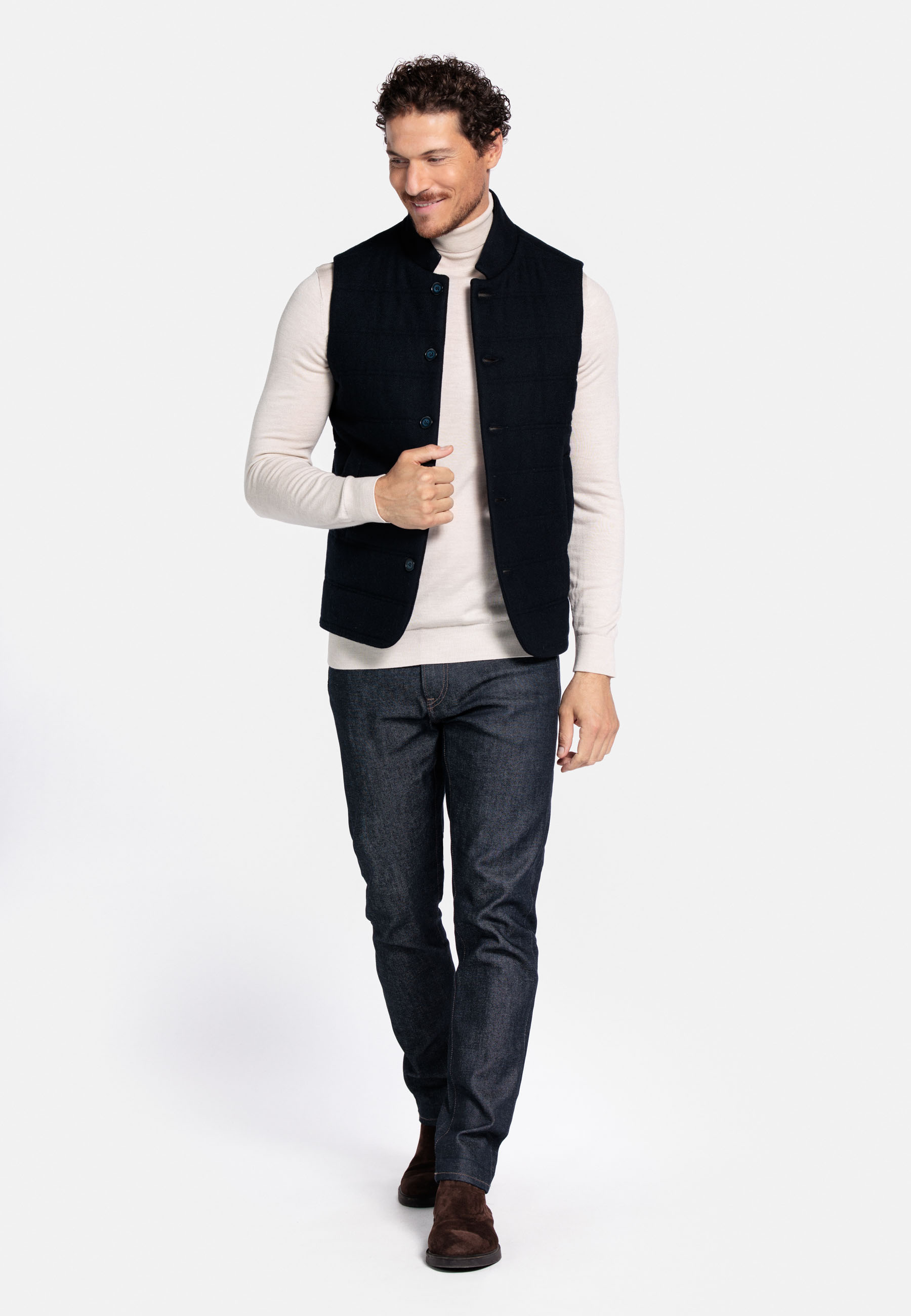 Merinowollen coltrui - Beige