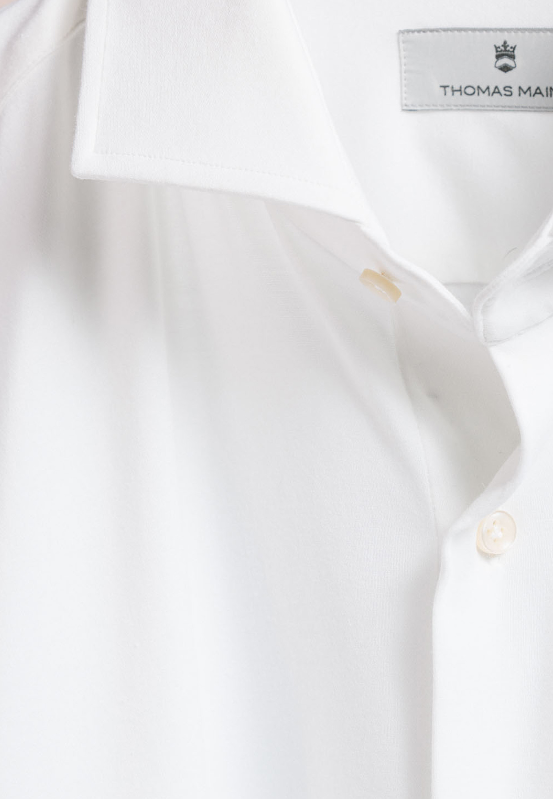 Melange pique stretch overhemd