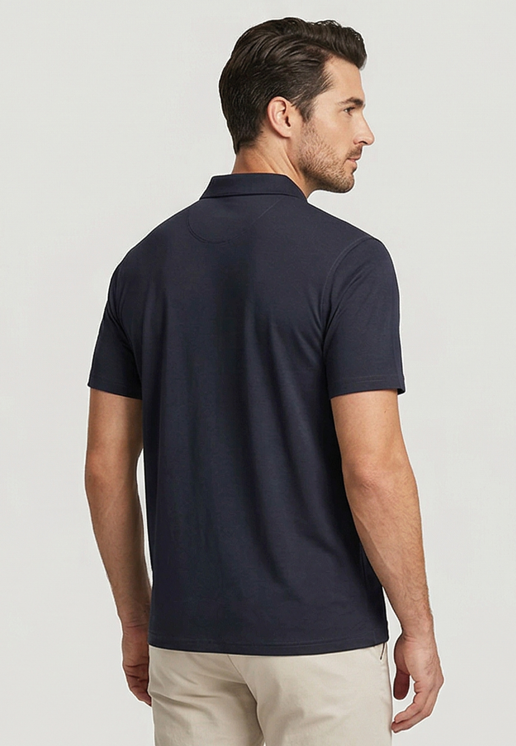 Katoenen Poloshirt - Navy