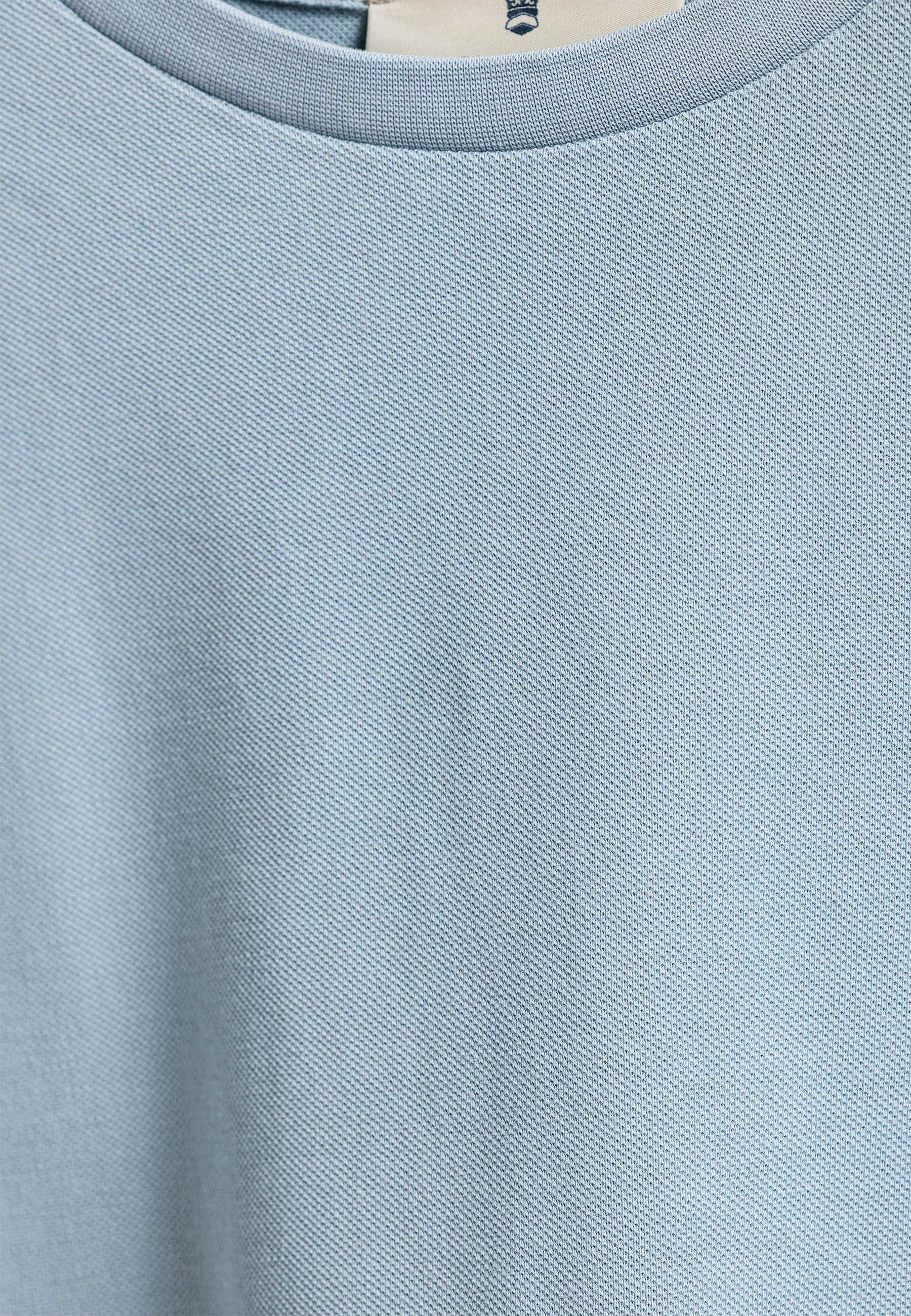 Garment-Dye katoen pique t-shirt
