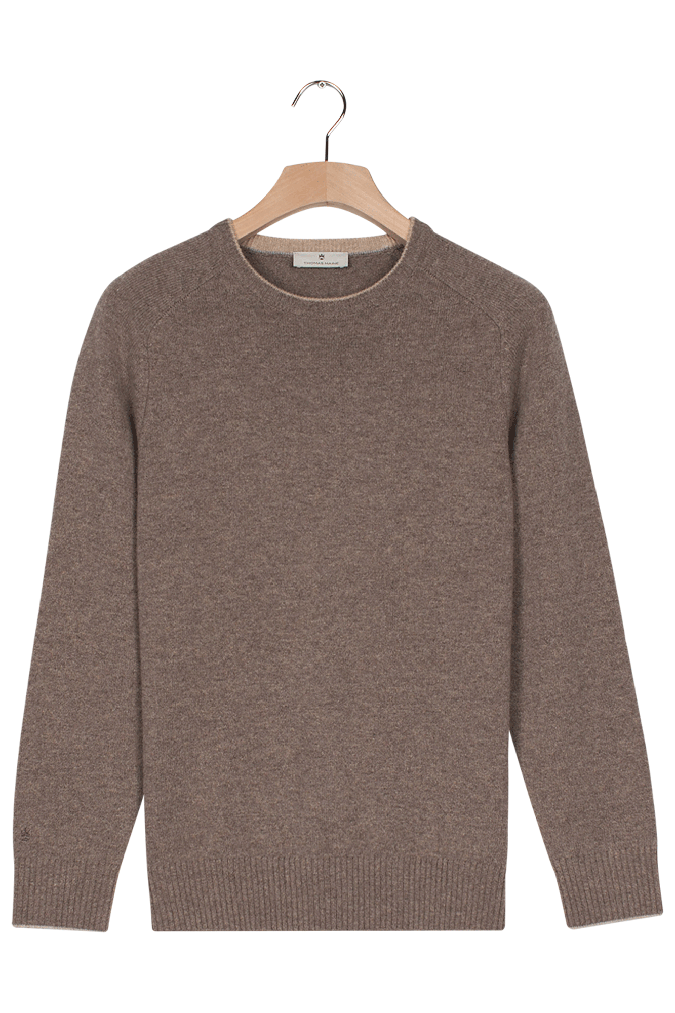 Lamswollen trui - Brown