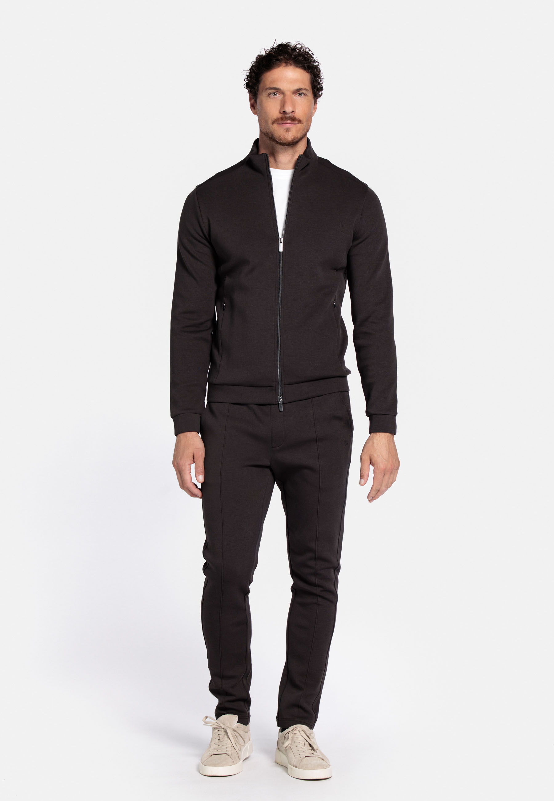 Jersey sweatvest - Brown