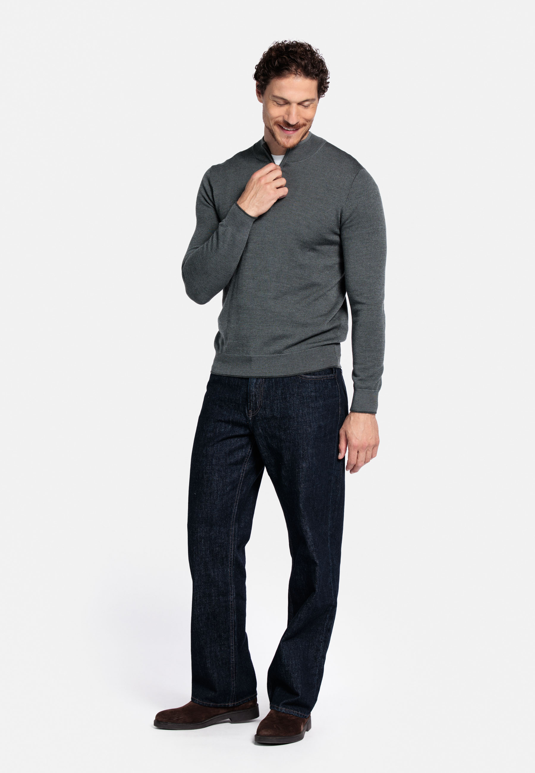 Merinowollen trui - Green