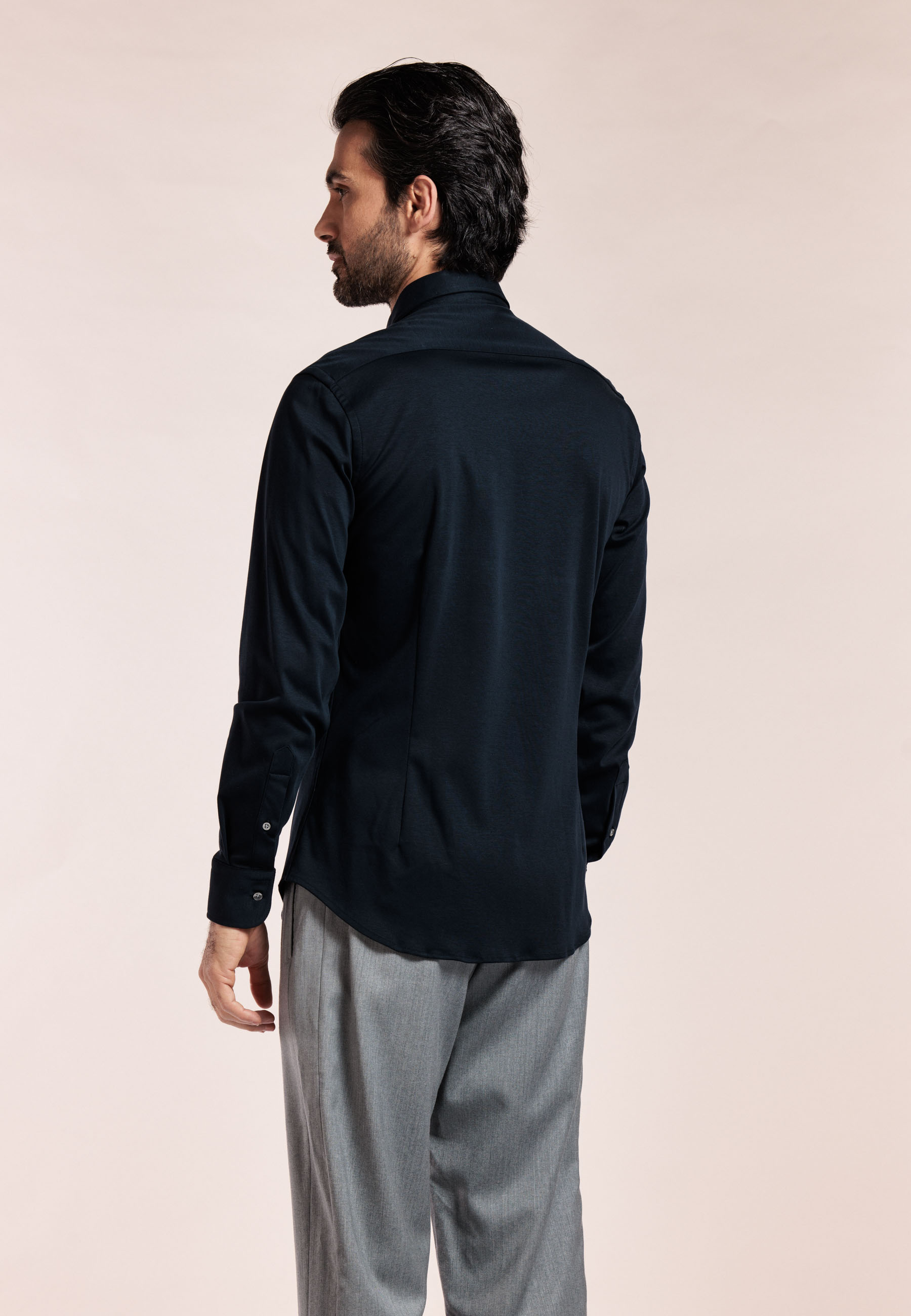 Liquid Cotton Overhemd - Navy