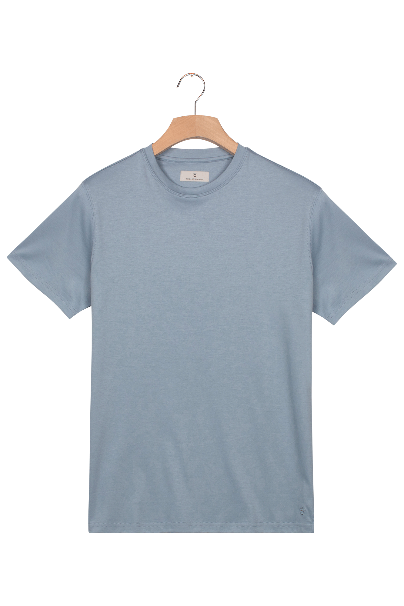 Liquid cotton T-shirt - Mid Blue