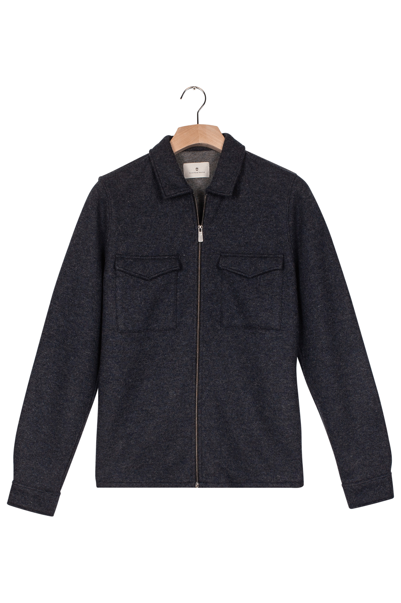 Wolmix overshirt - Mid Blue