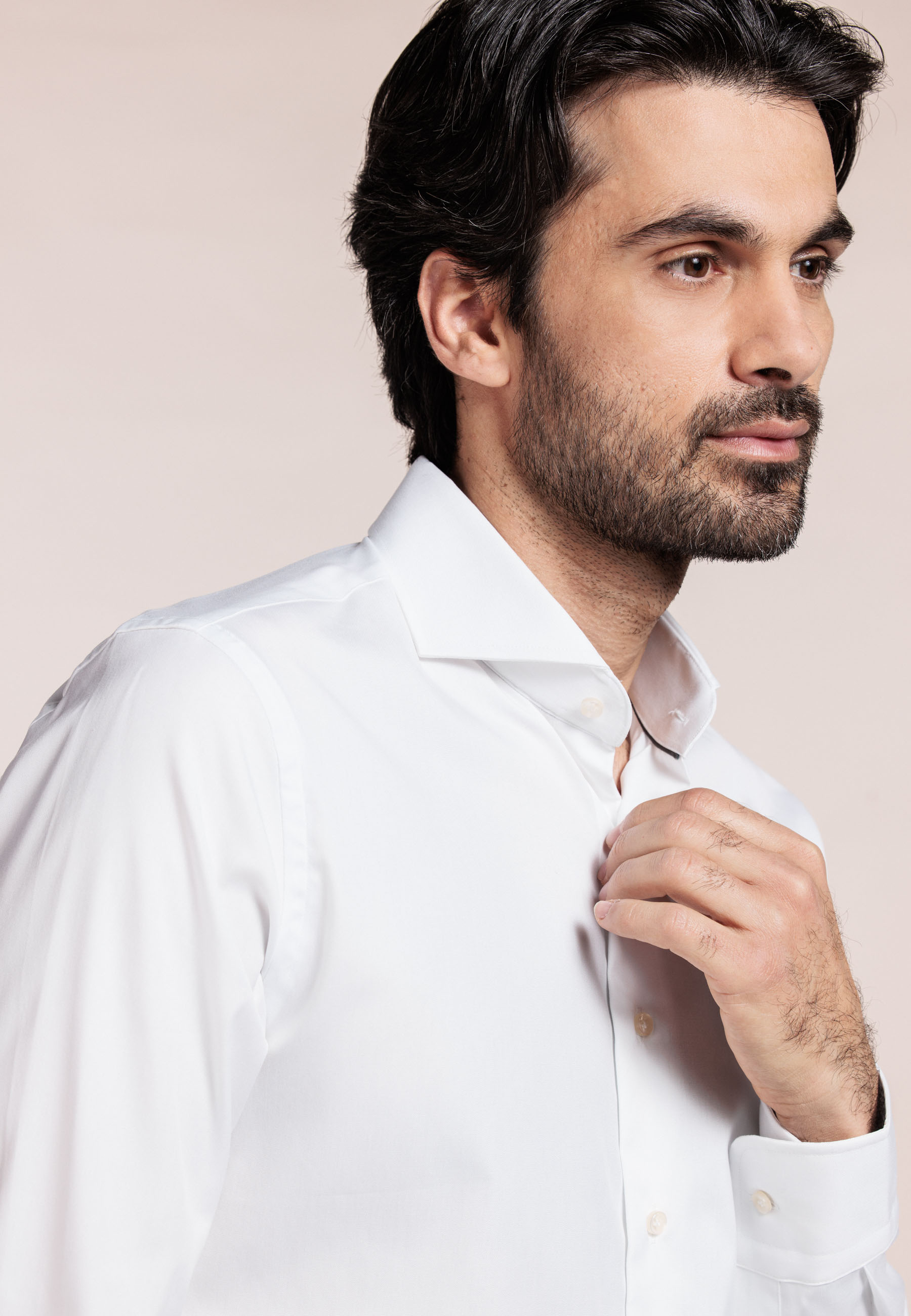 Non iron pinpoint overhemd