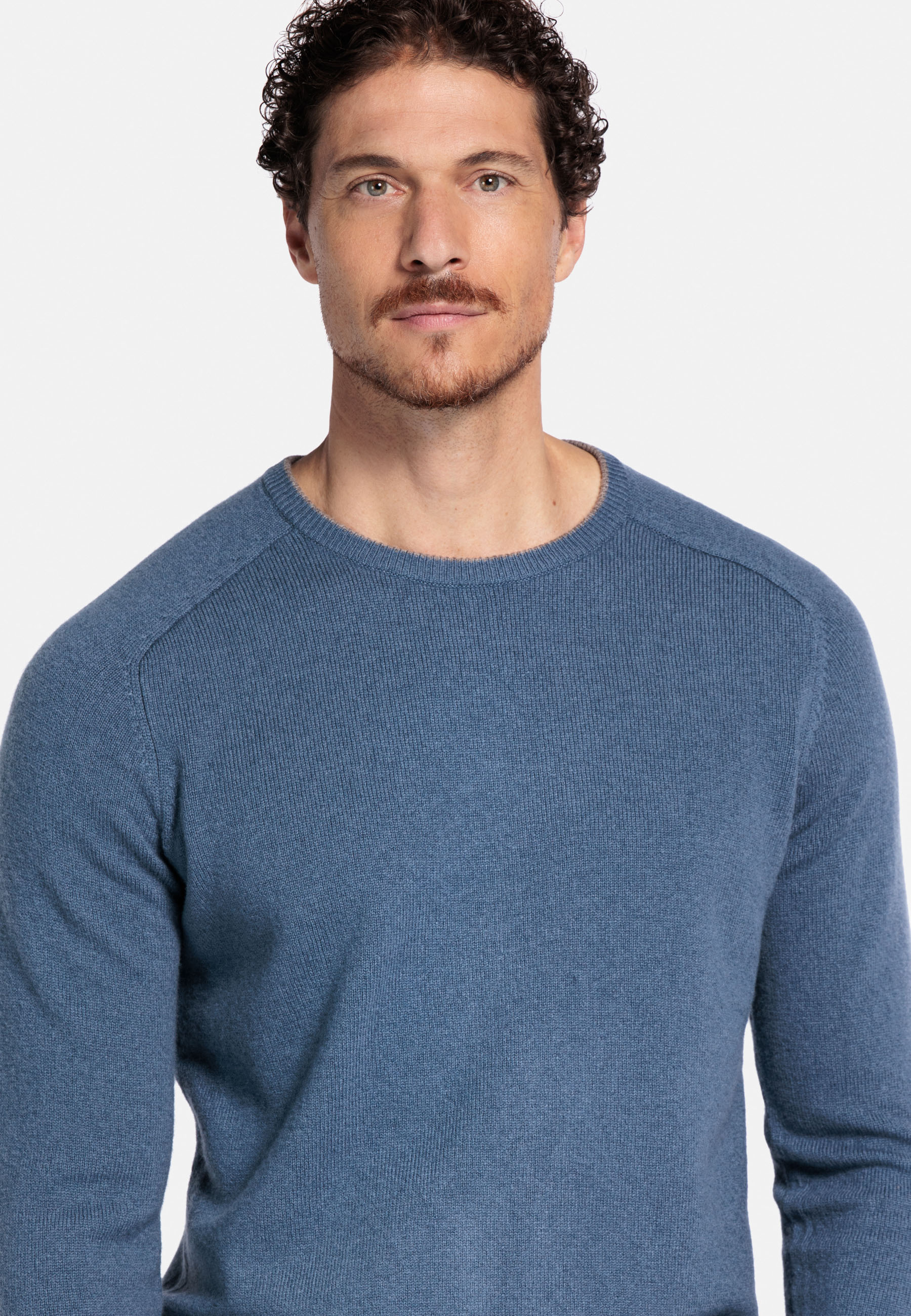 Lamswollen trui - Blue