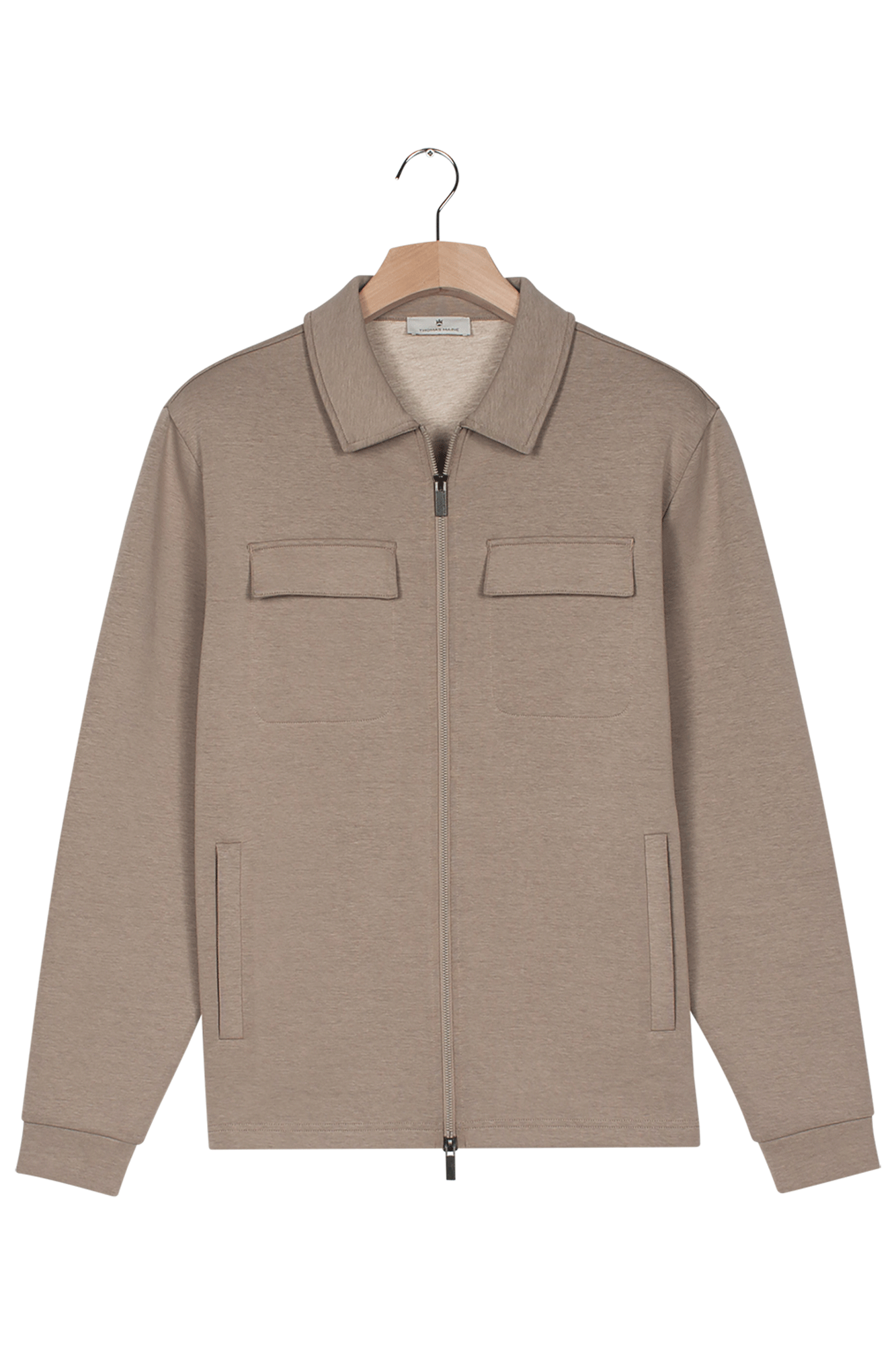 Jersey sweat overshirt - Beige