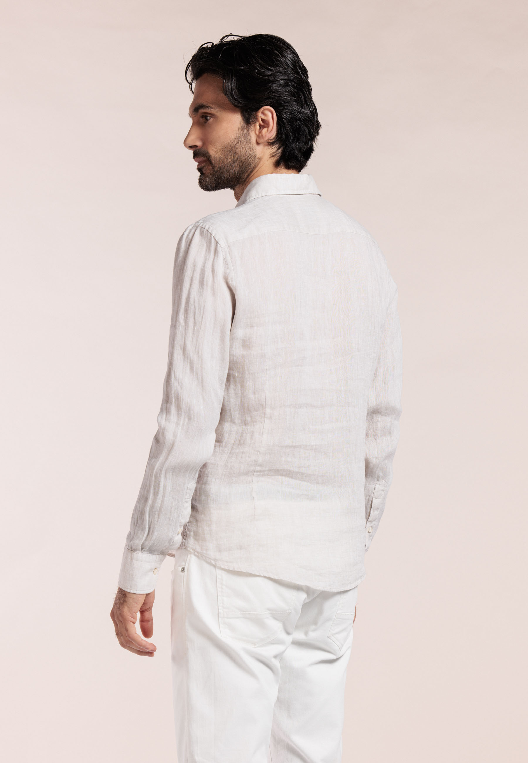 Linen pop over shirt
