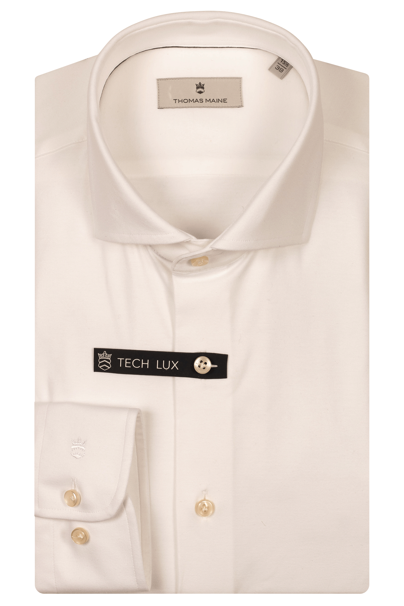Melange pique stretch overhemd