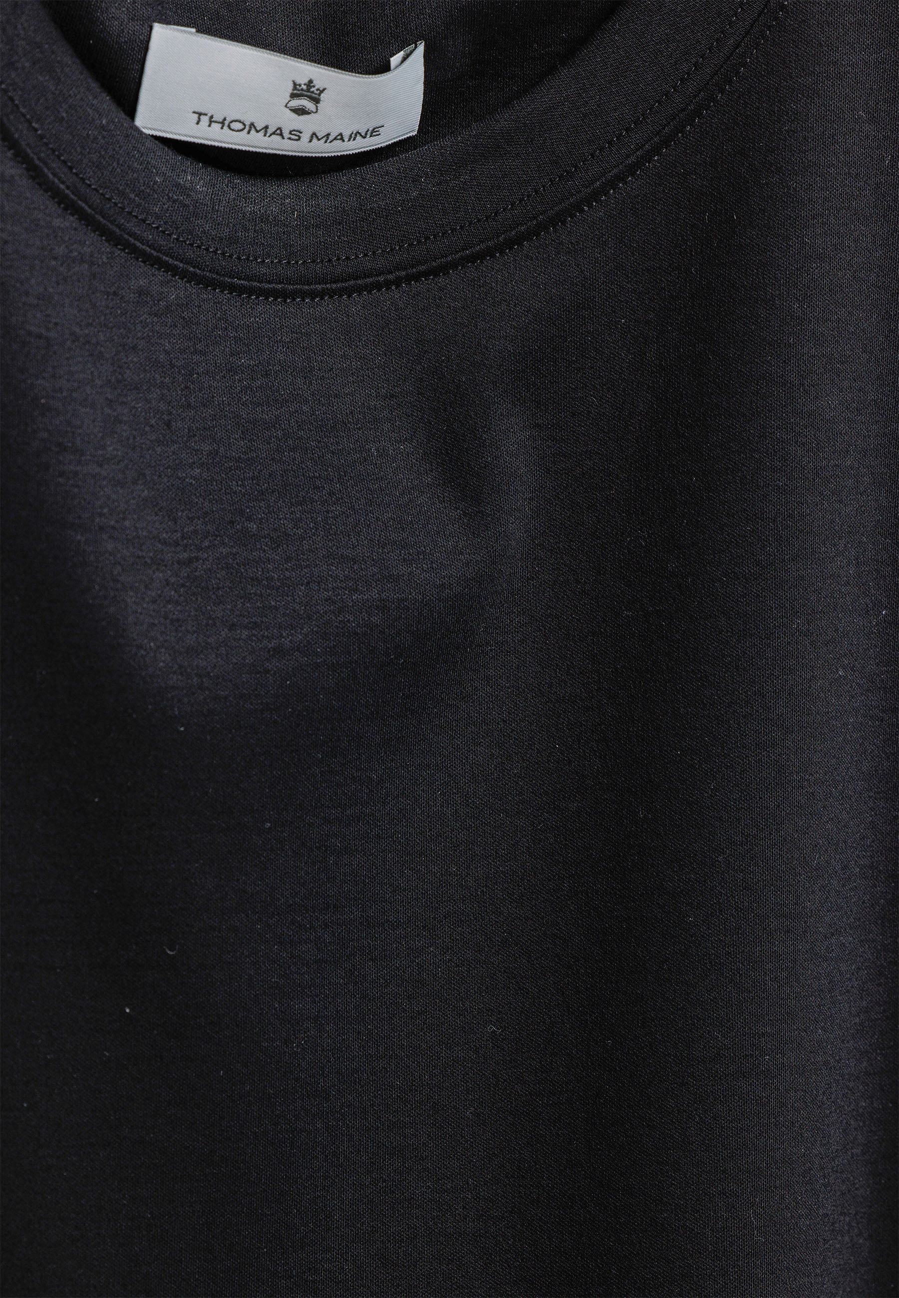 Liquid cotton T-shirt -  Black
