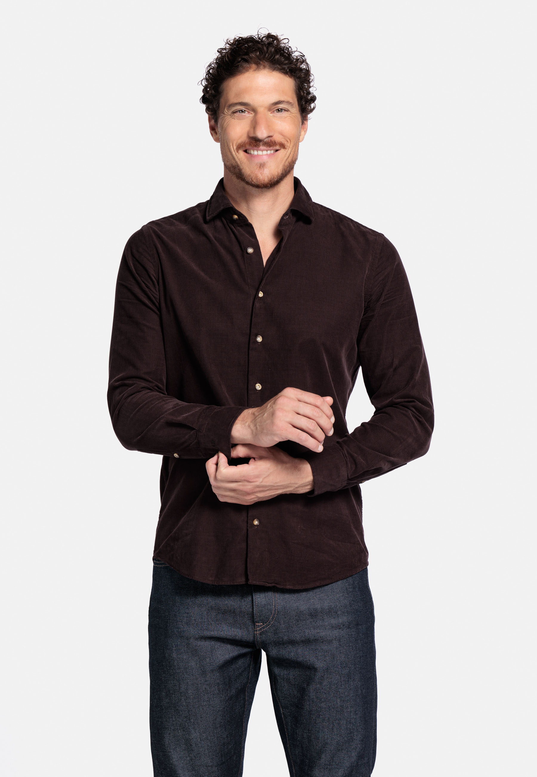 Corduroy Overhemd - Brown