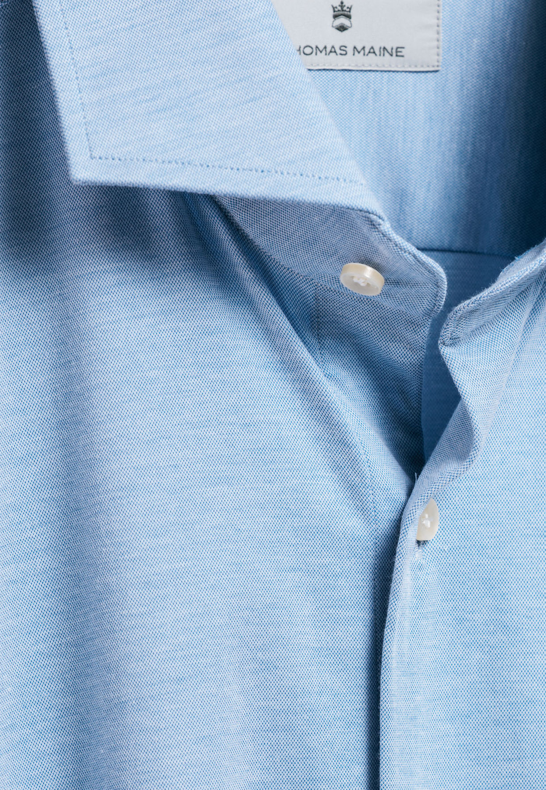 Melange pique stretch overhemd