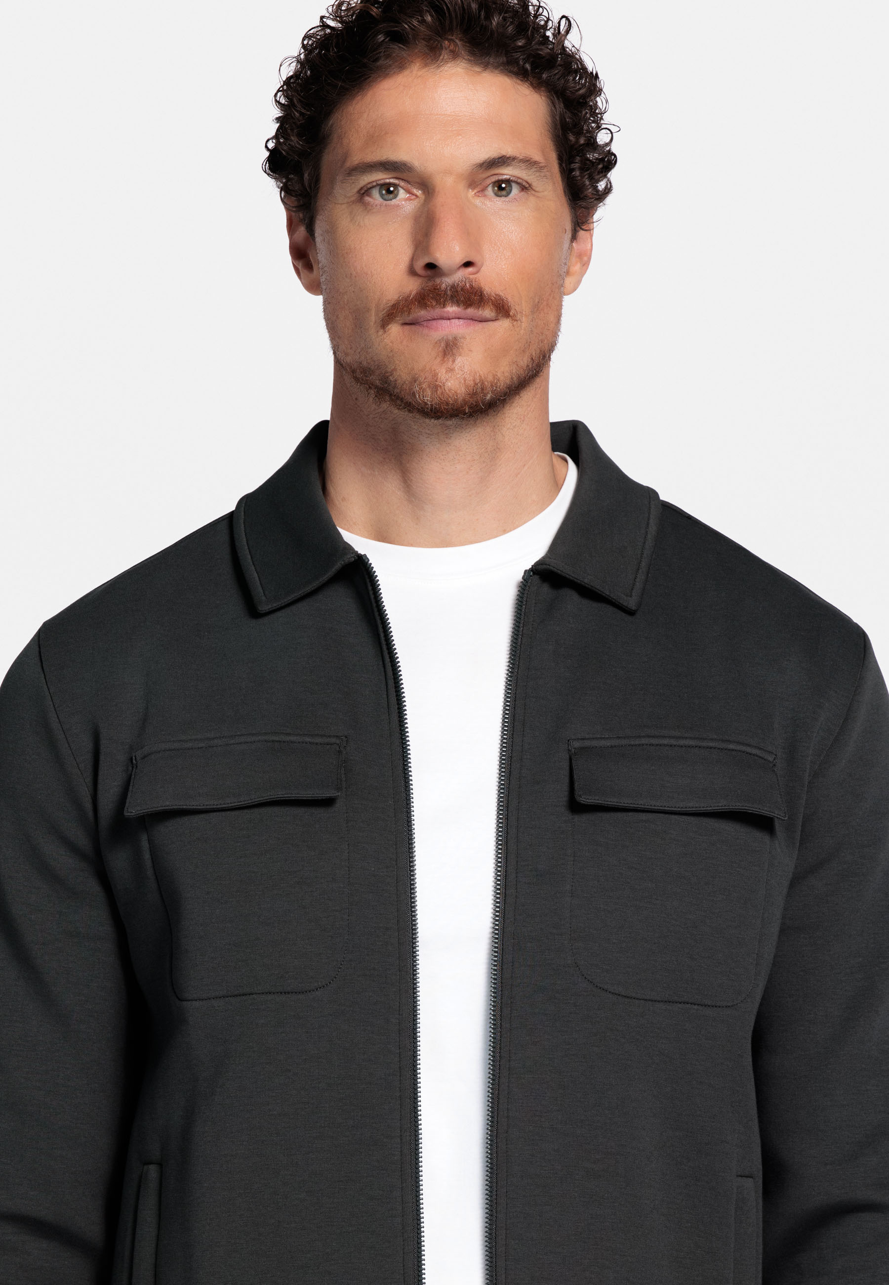 Jersey sweat overshirt - Green