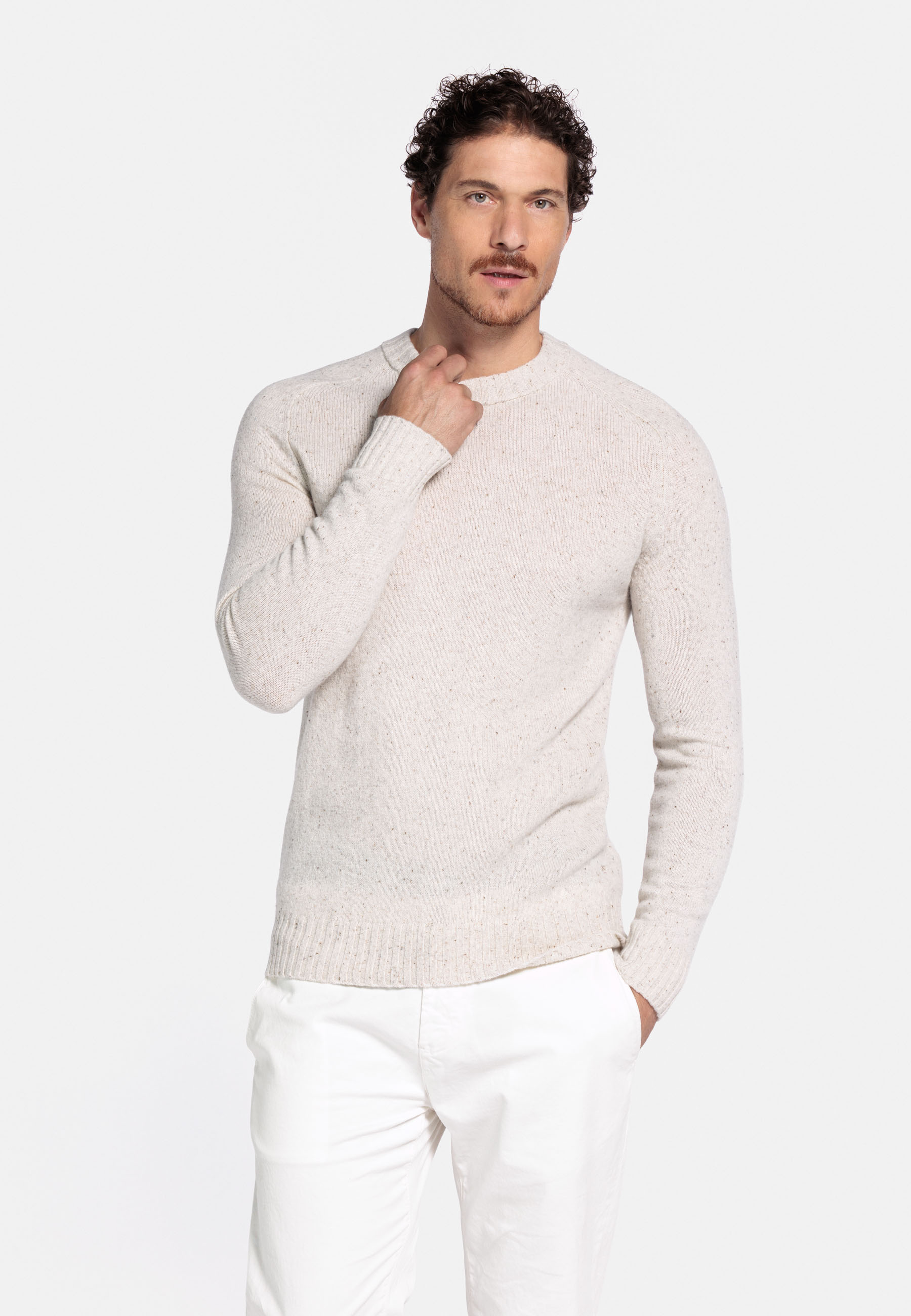 Merinowollen pullover - White