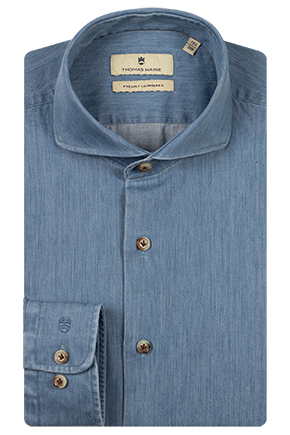 Denimlook overhemd - Blue