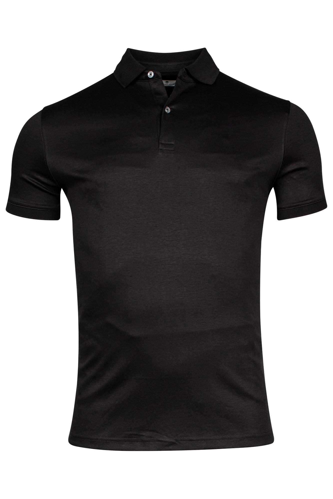 Liquid cotton polo - Black