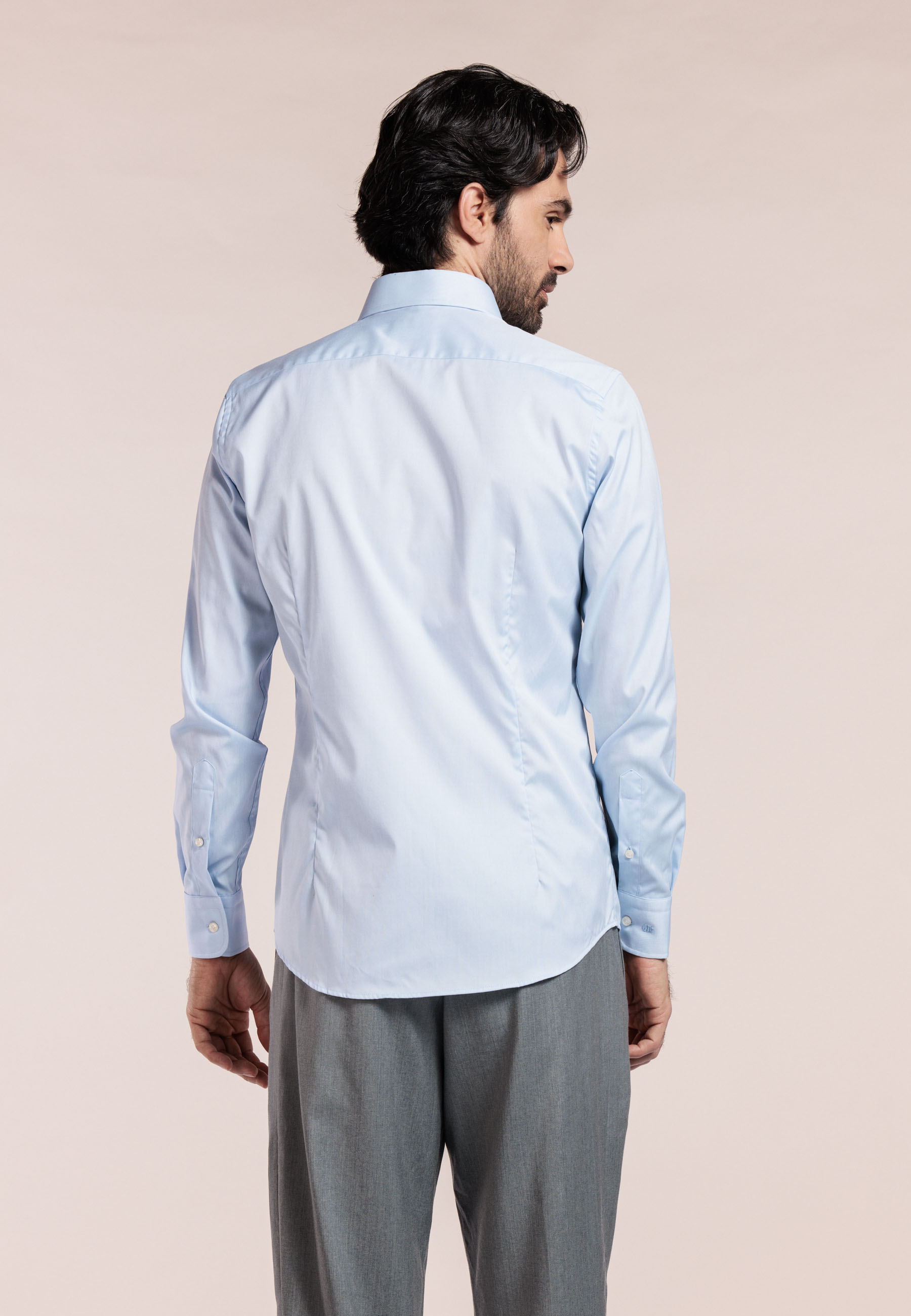 Non iron pinpoint overhemd