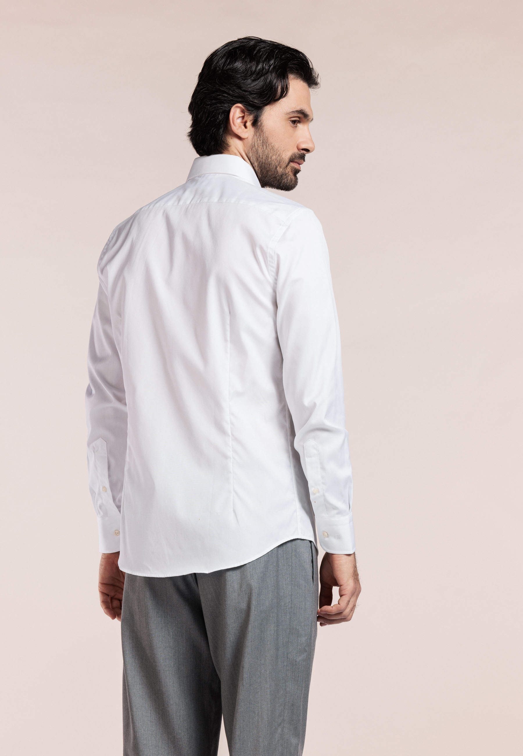 Non iron pinpoint overhemd