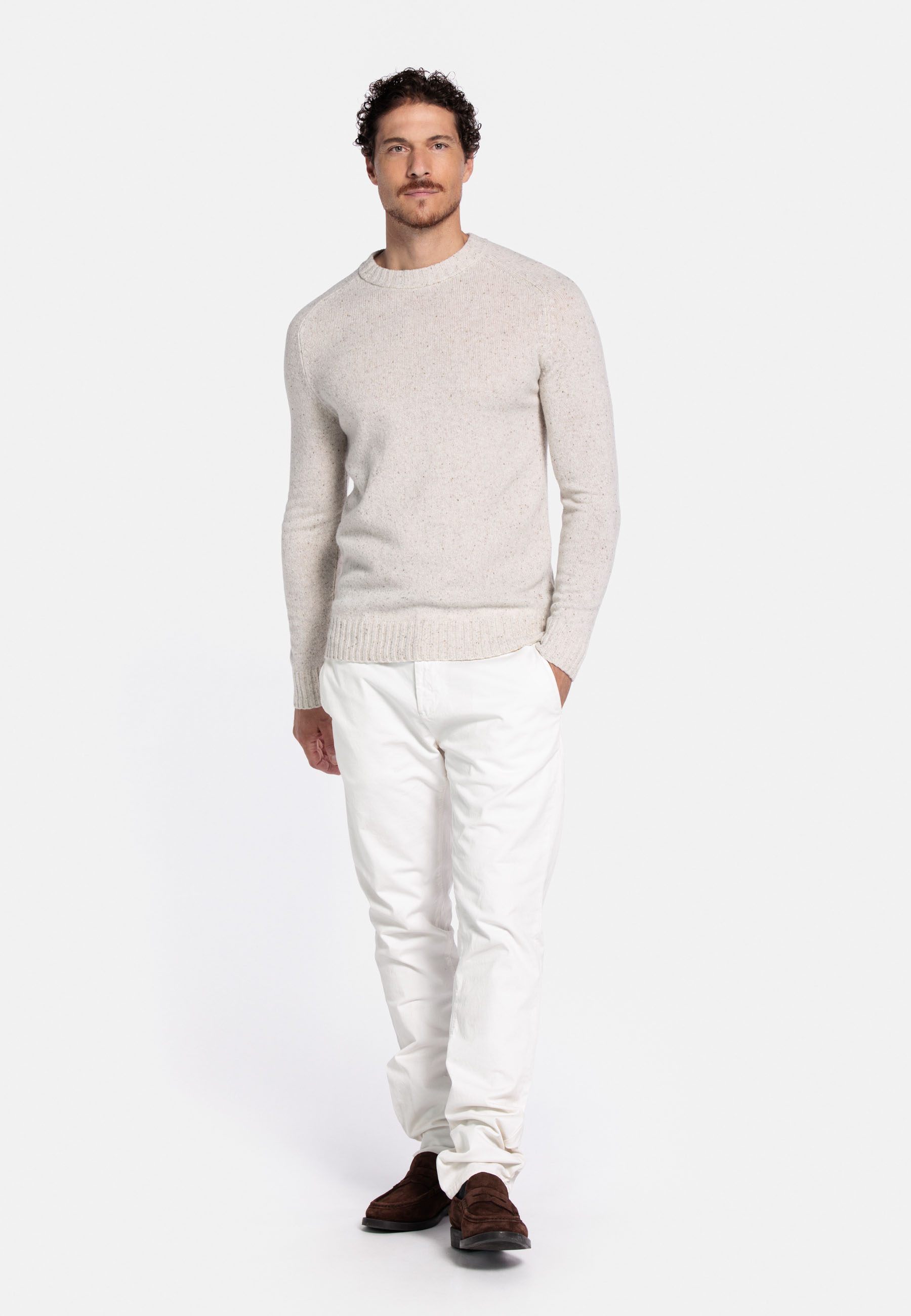 Merinowollen pullover - White