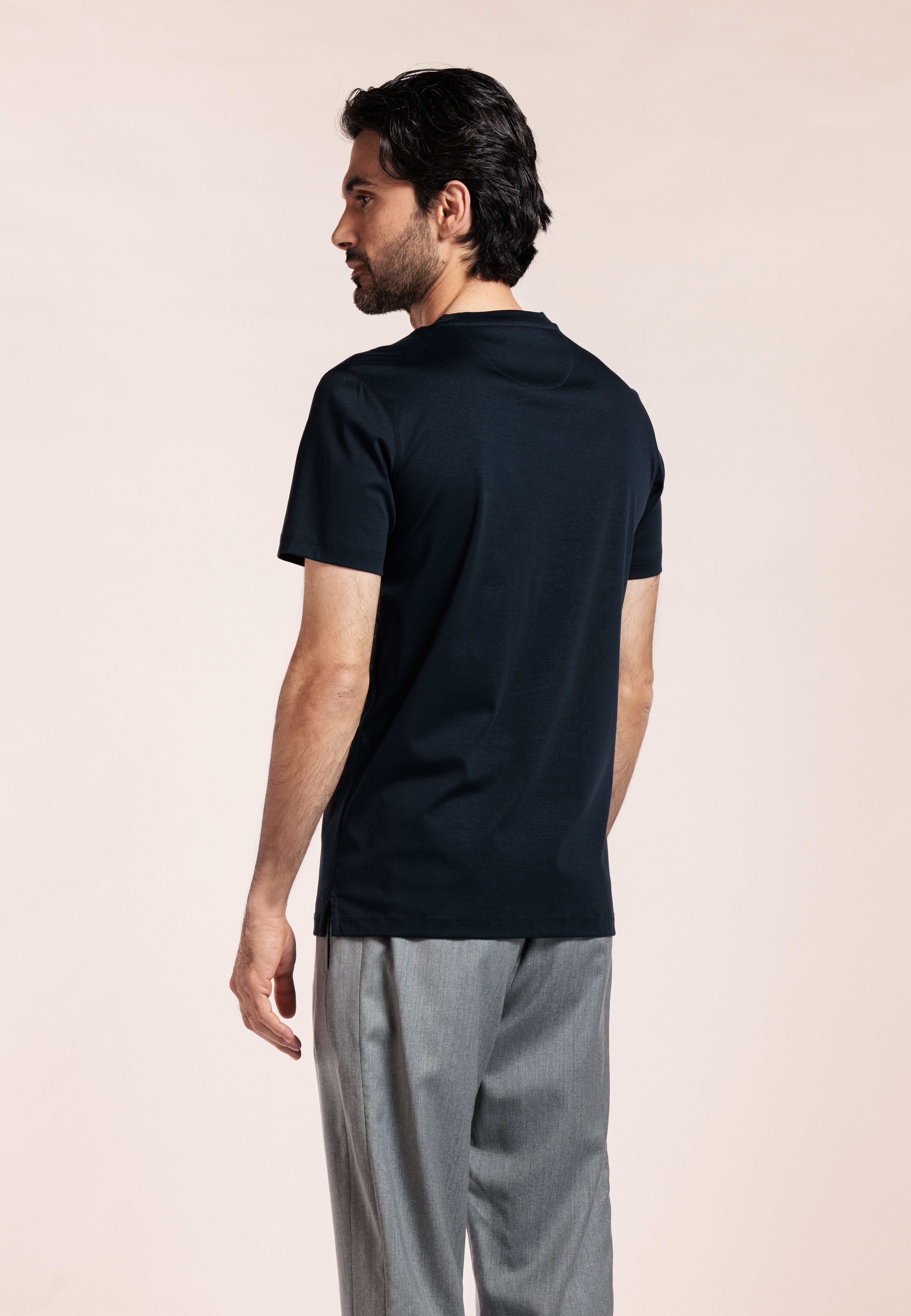 Liquid cotton T-shirt - Navy