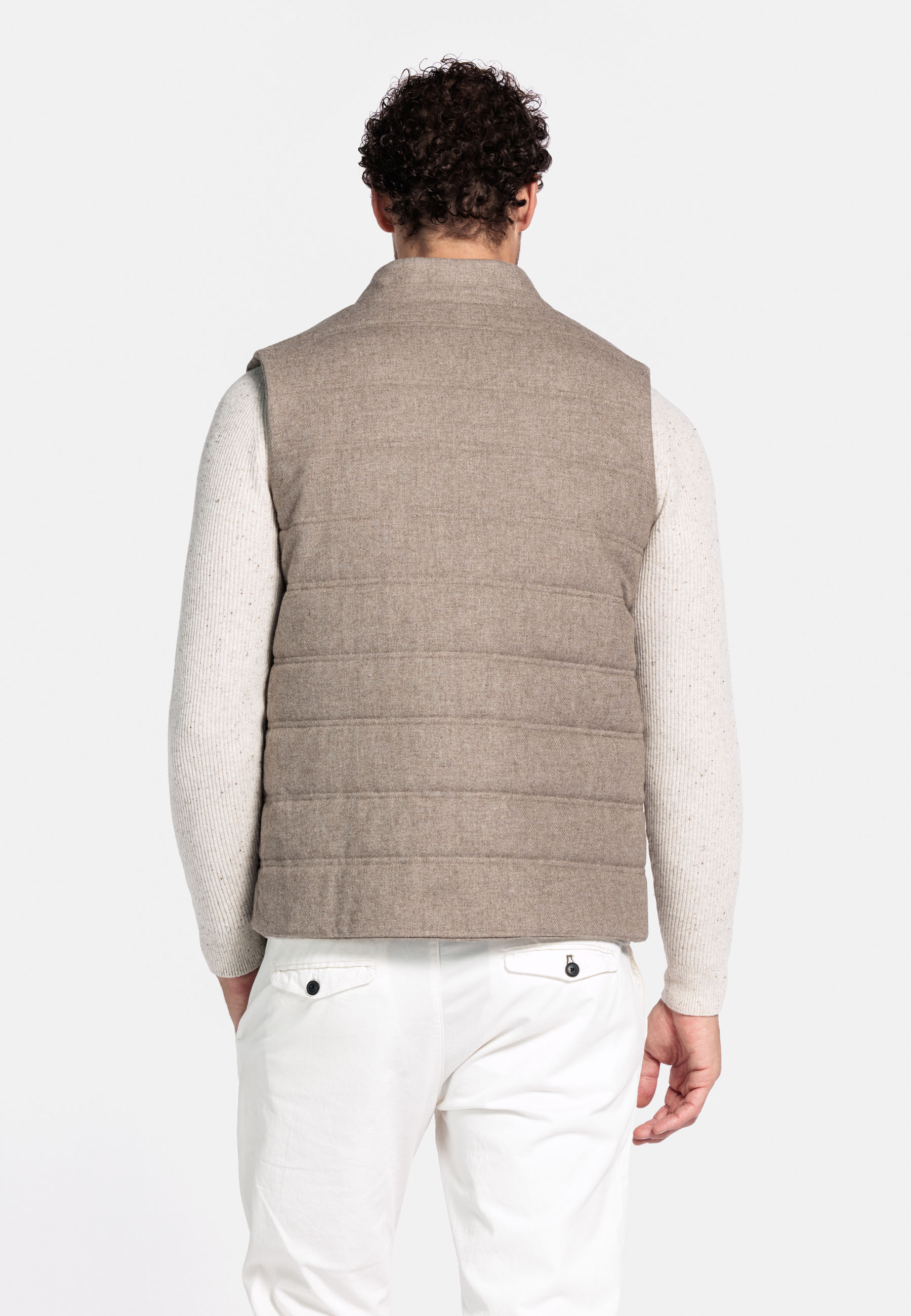 Wolmix Bodywarmer - Licht Beige