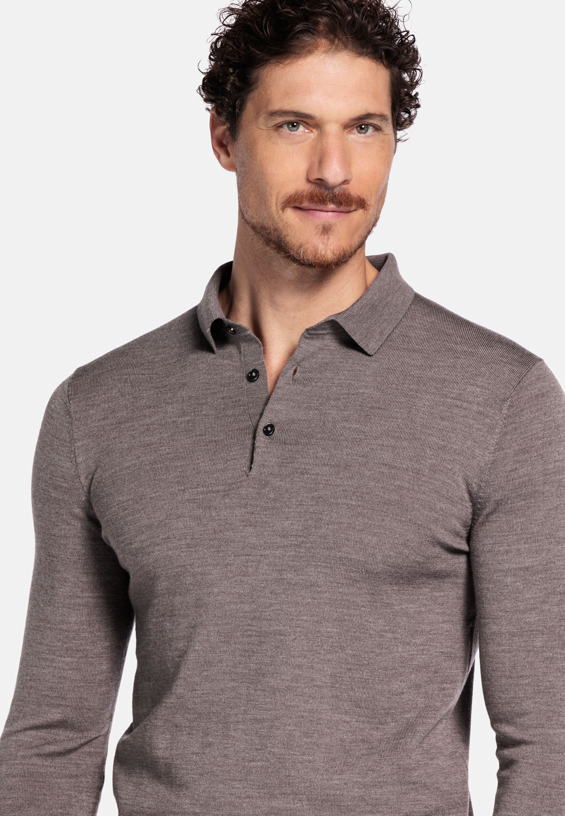 Merinowollen pullover - Brown