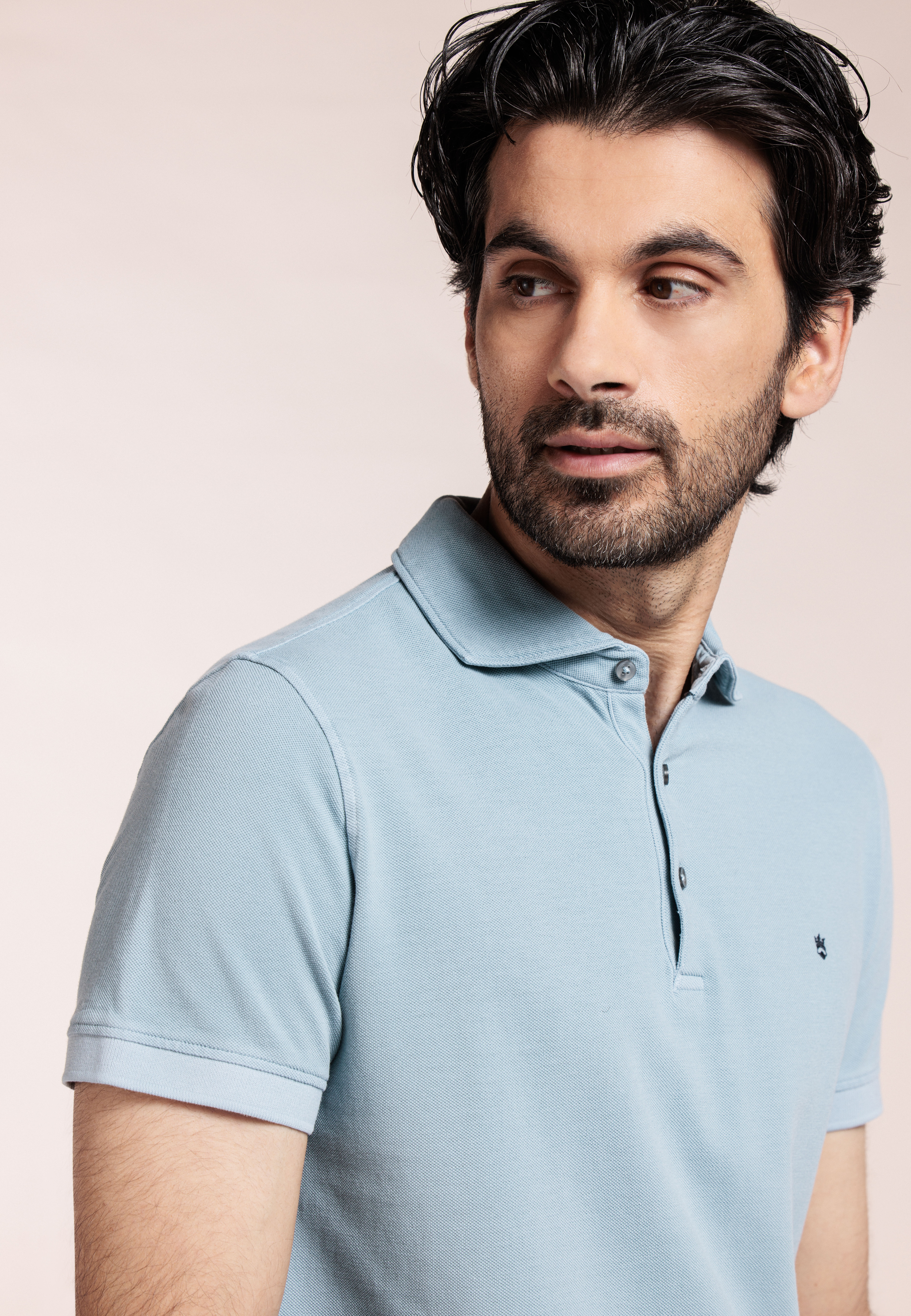 Garment-Dye katoen pique polo