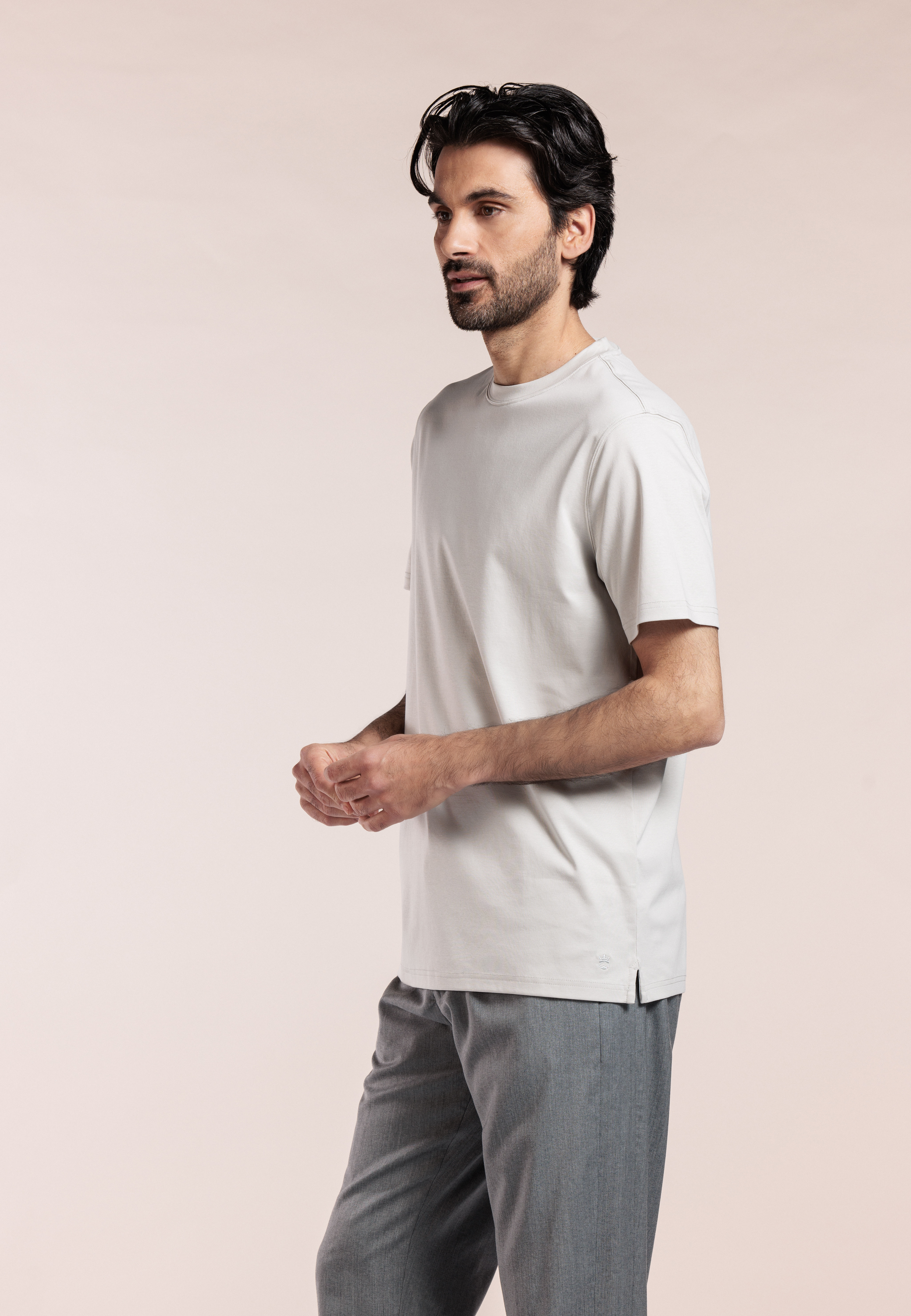 Liquid cotton T-shirt - Beige