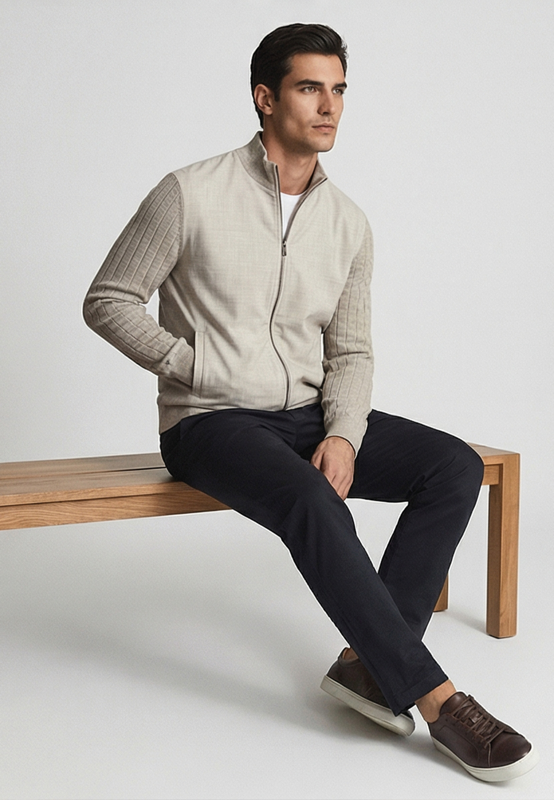 Knit Sweatvest - Grijs 