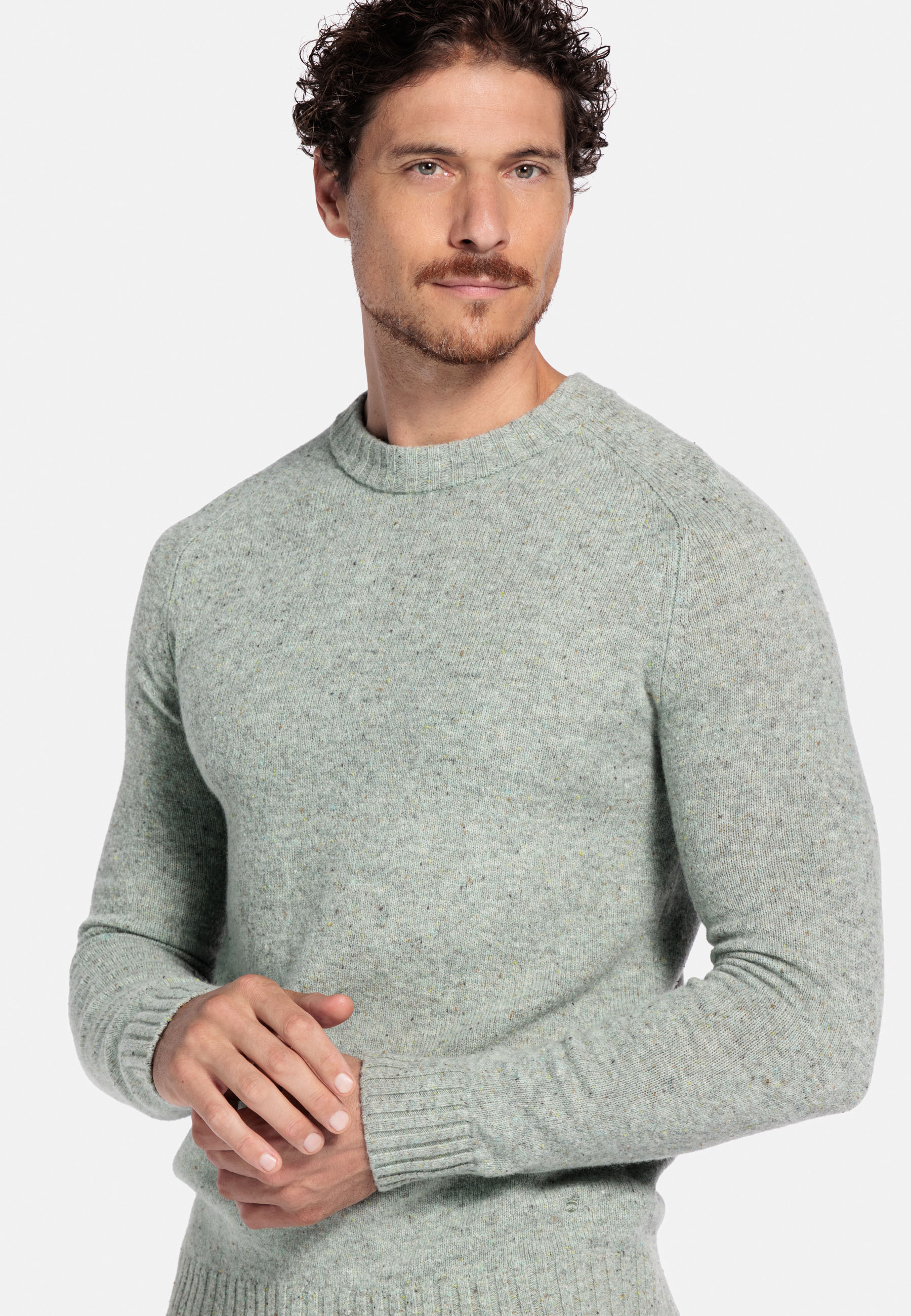 Merinowollen pullover - Green