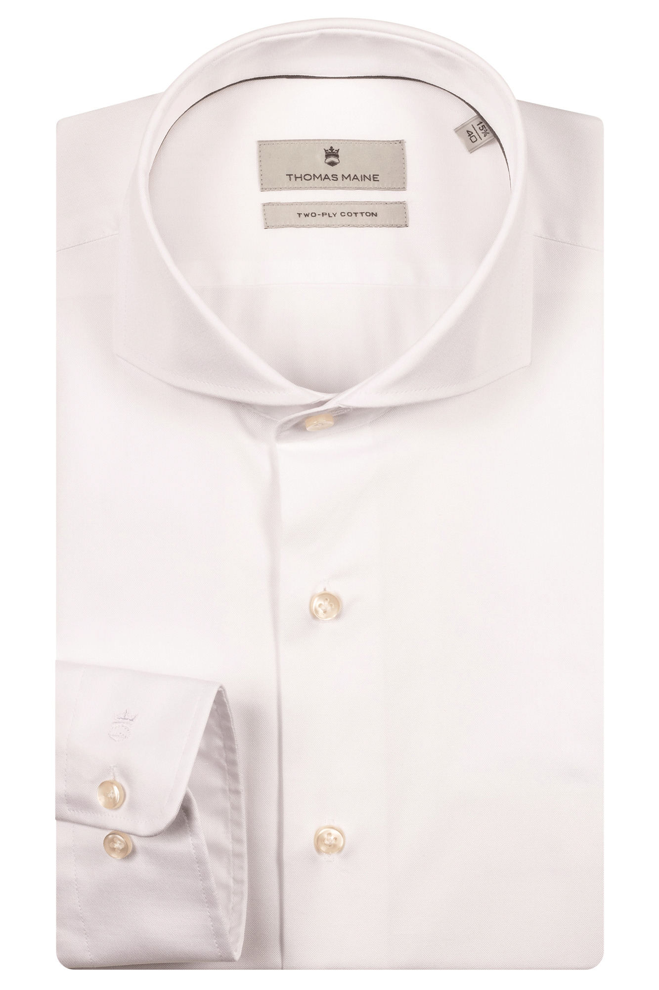 Non iron pinpoint overhemd