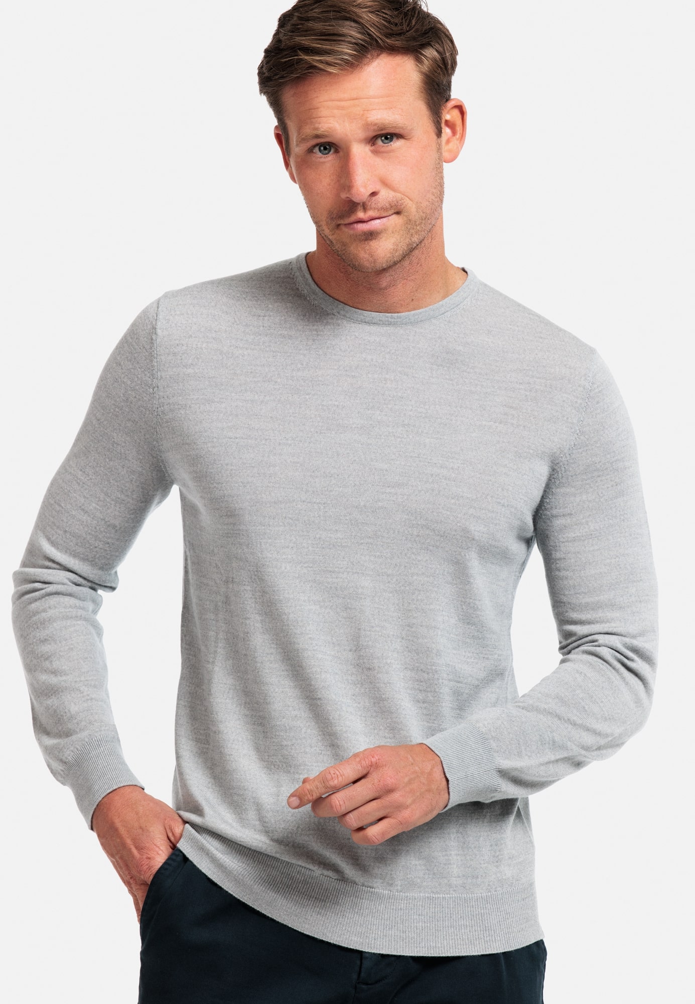 Merino Pullover - Grey