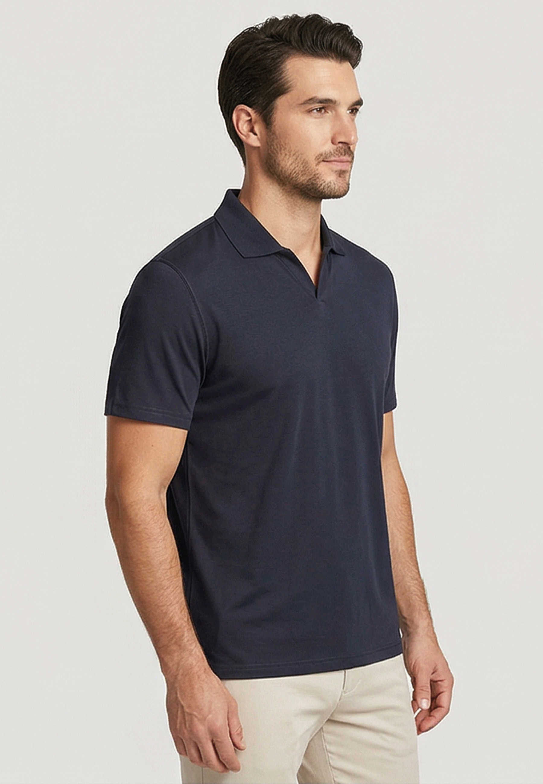 Katoenen Poloshirt - Navy