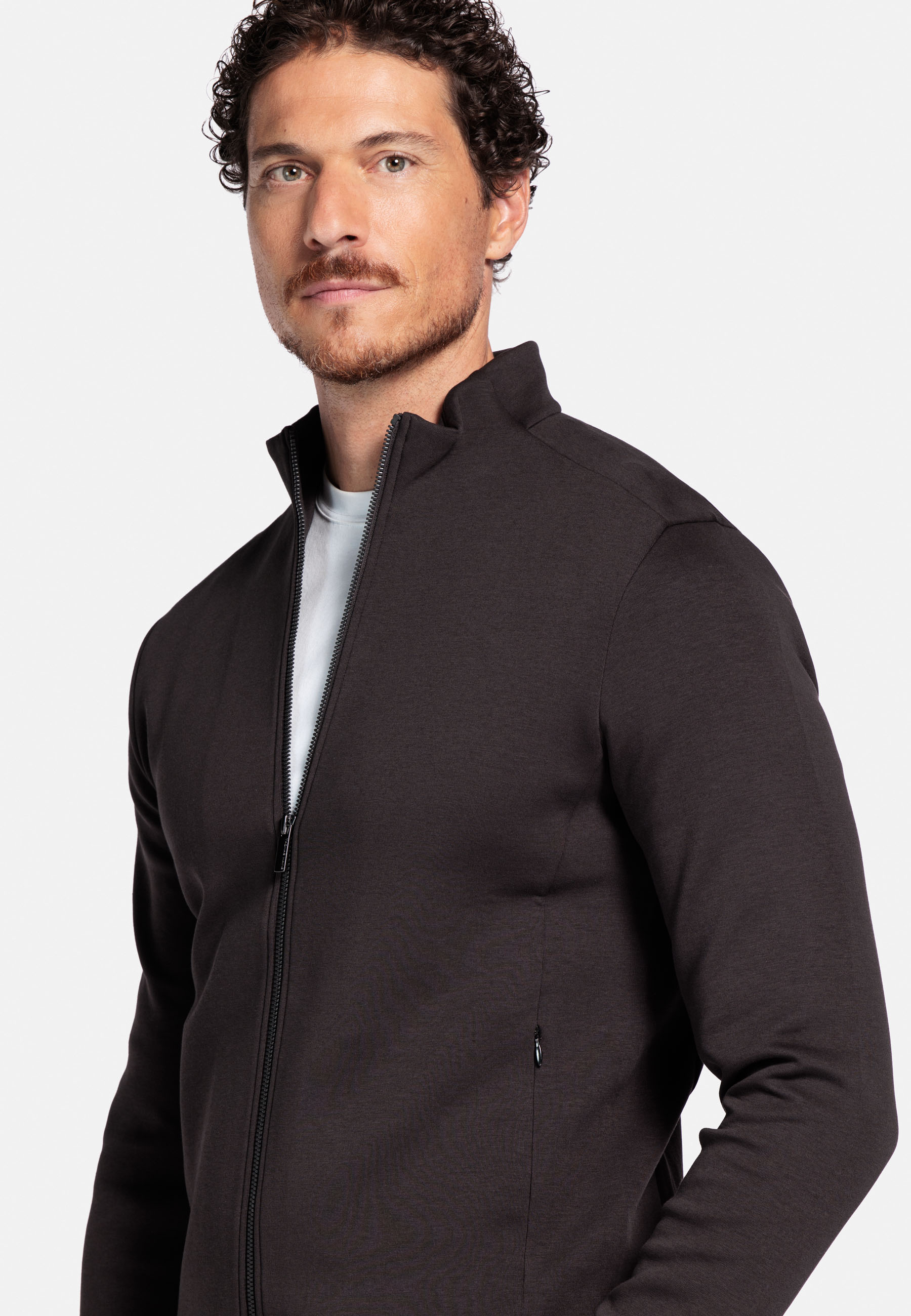 Jersey sweatvest - Brown